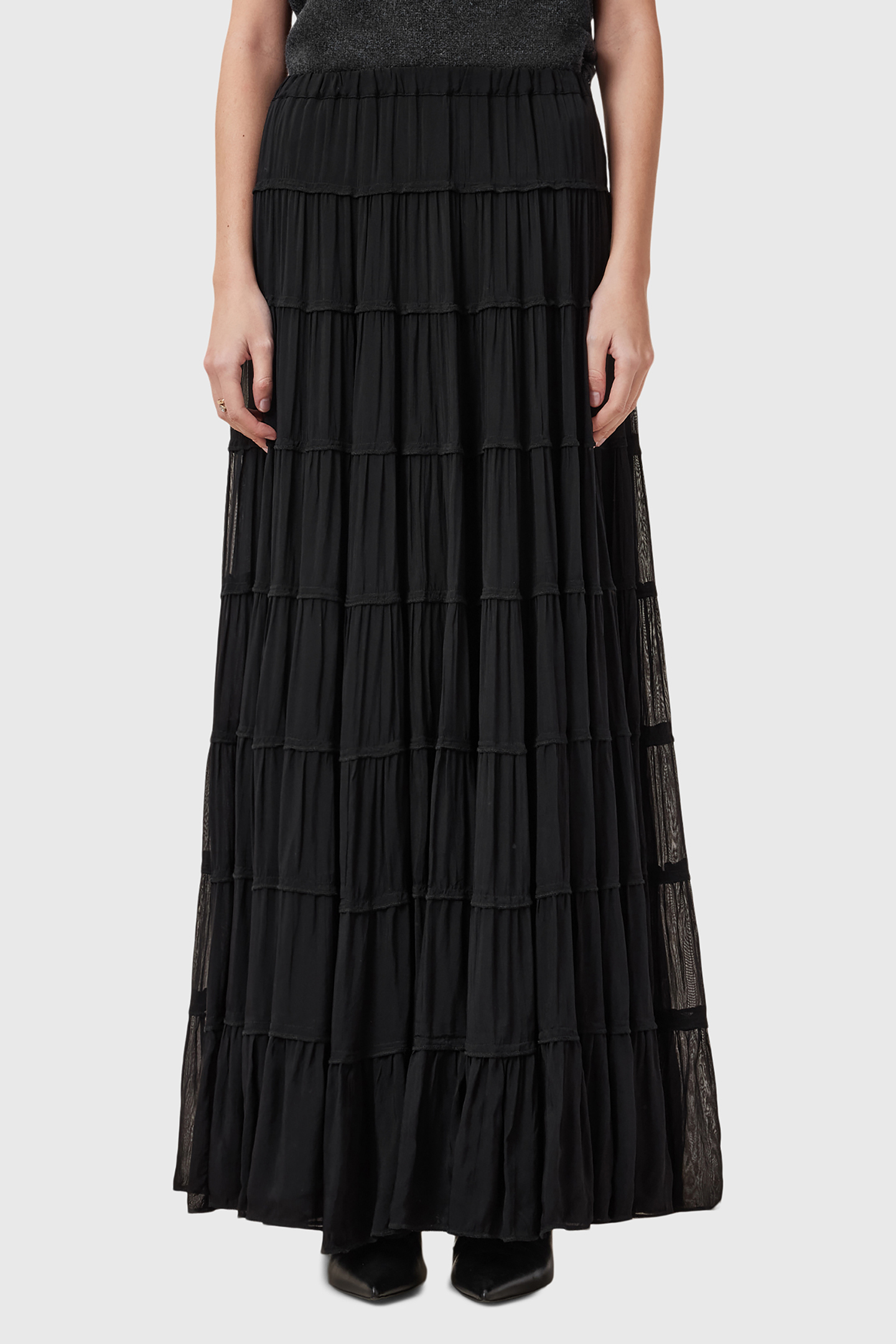EVA MAXI SKIRT BLACK 1