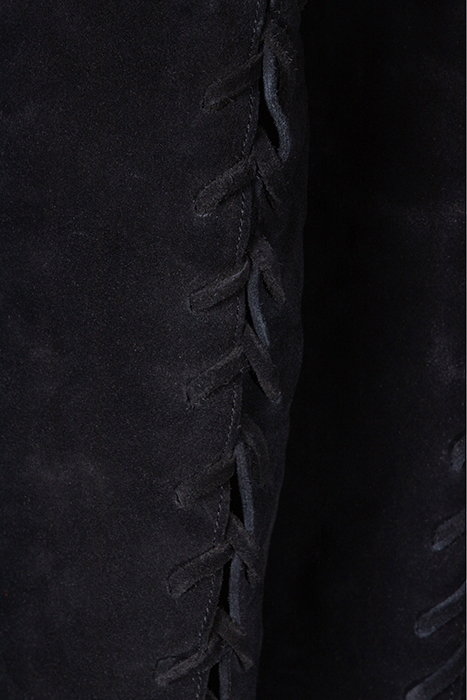SUEDE HEELED BOOT BLACK 4