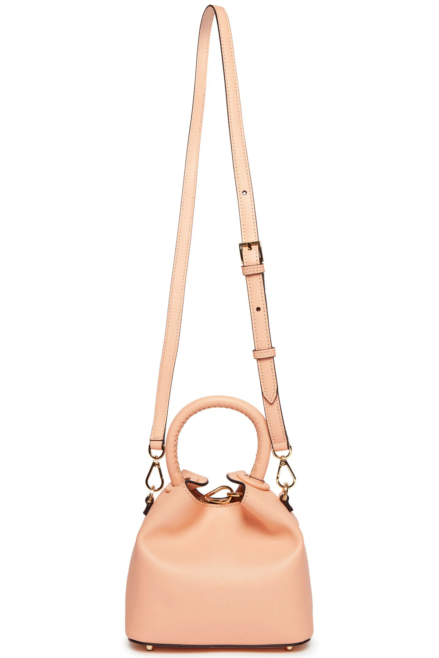 MADELEINE LEATHER SALMON/BLACK BORDERS 2