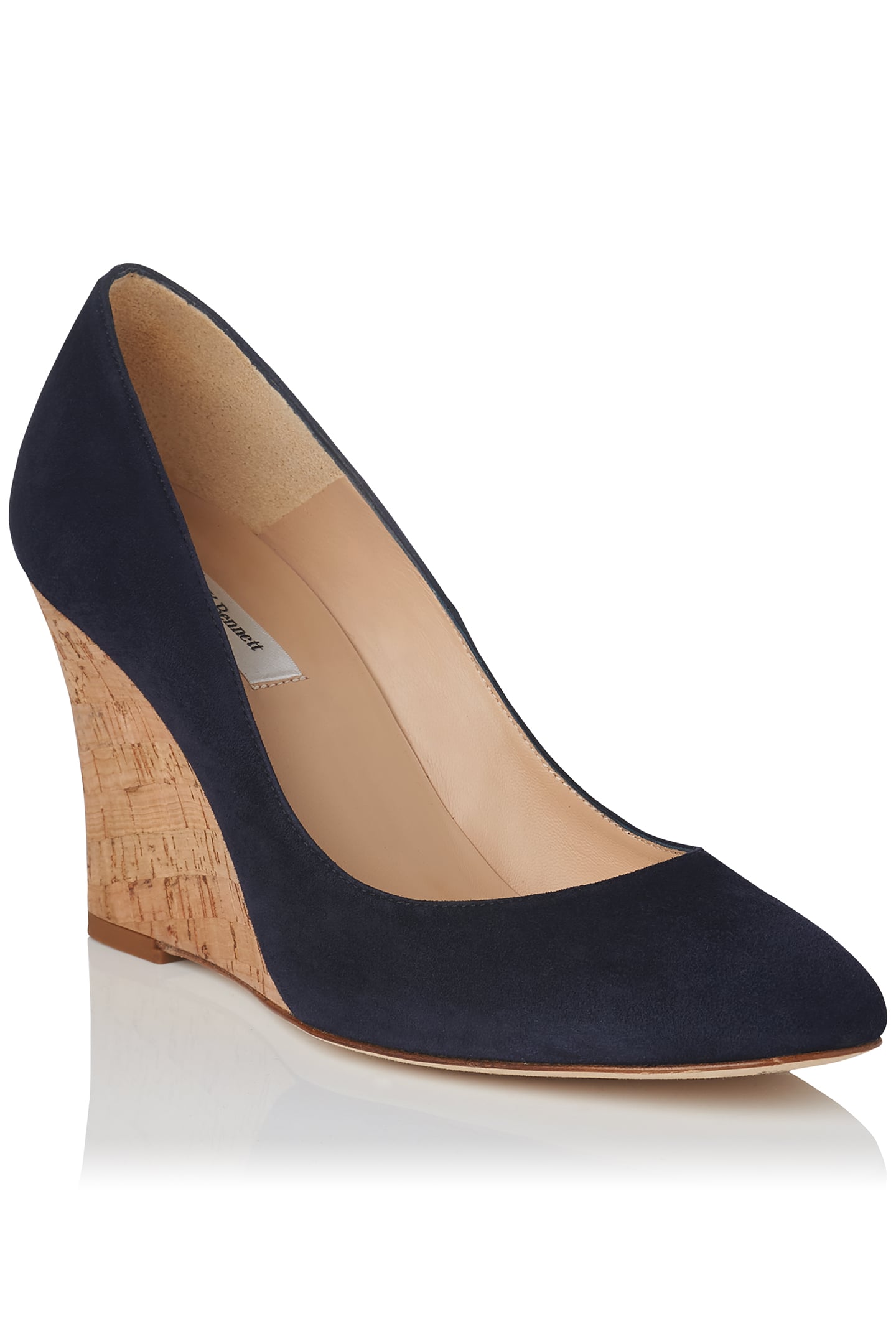 EILA - CLOSED TOE WEDGE NAVY 1
