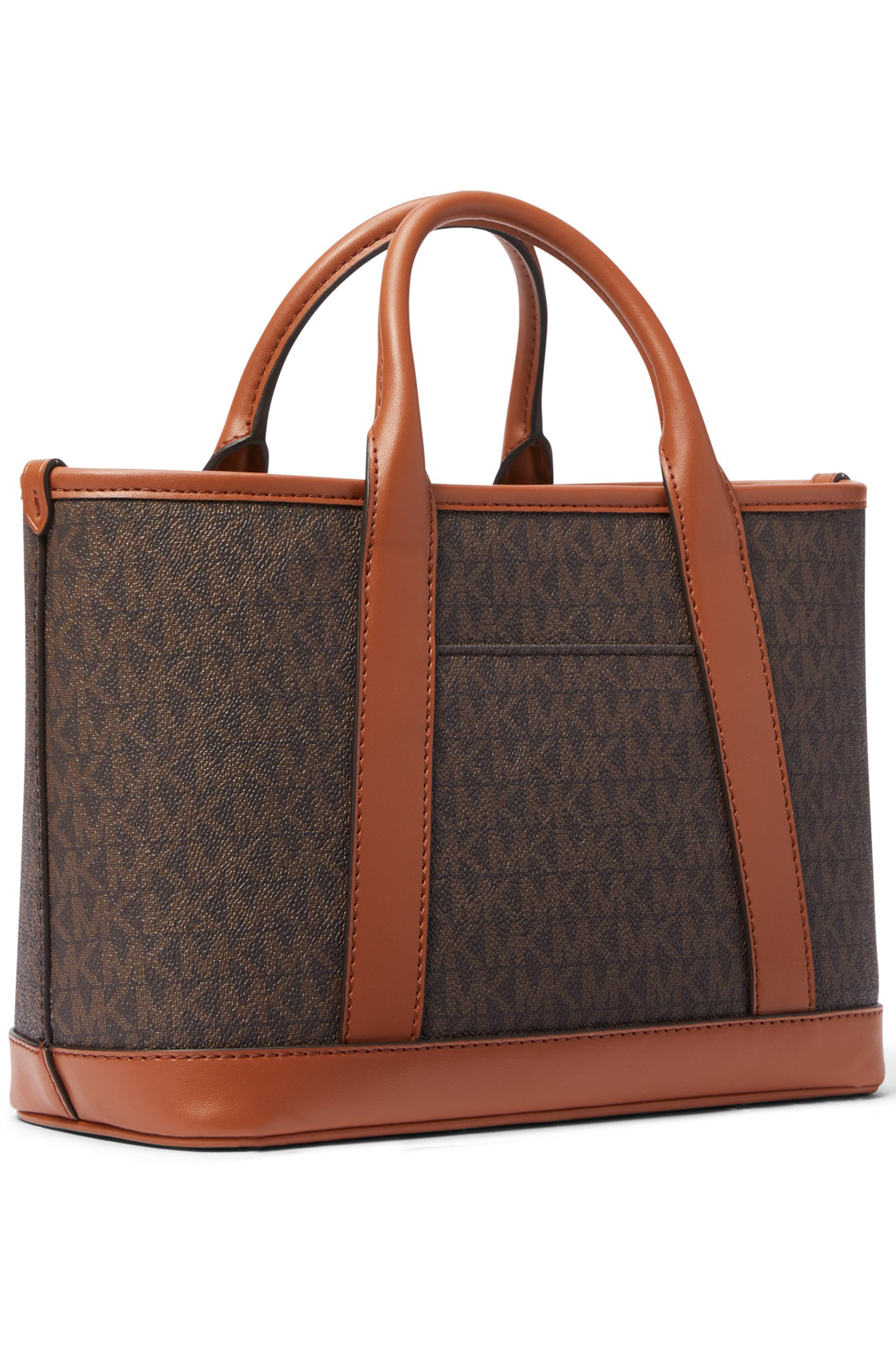 SATCHEL BAG IN BROWN WITH LOGO STRAP 3