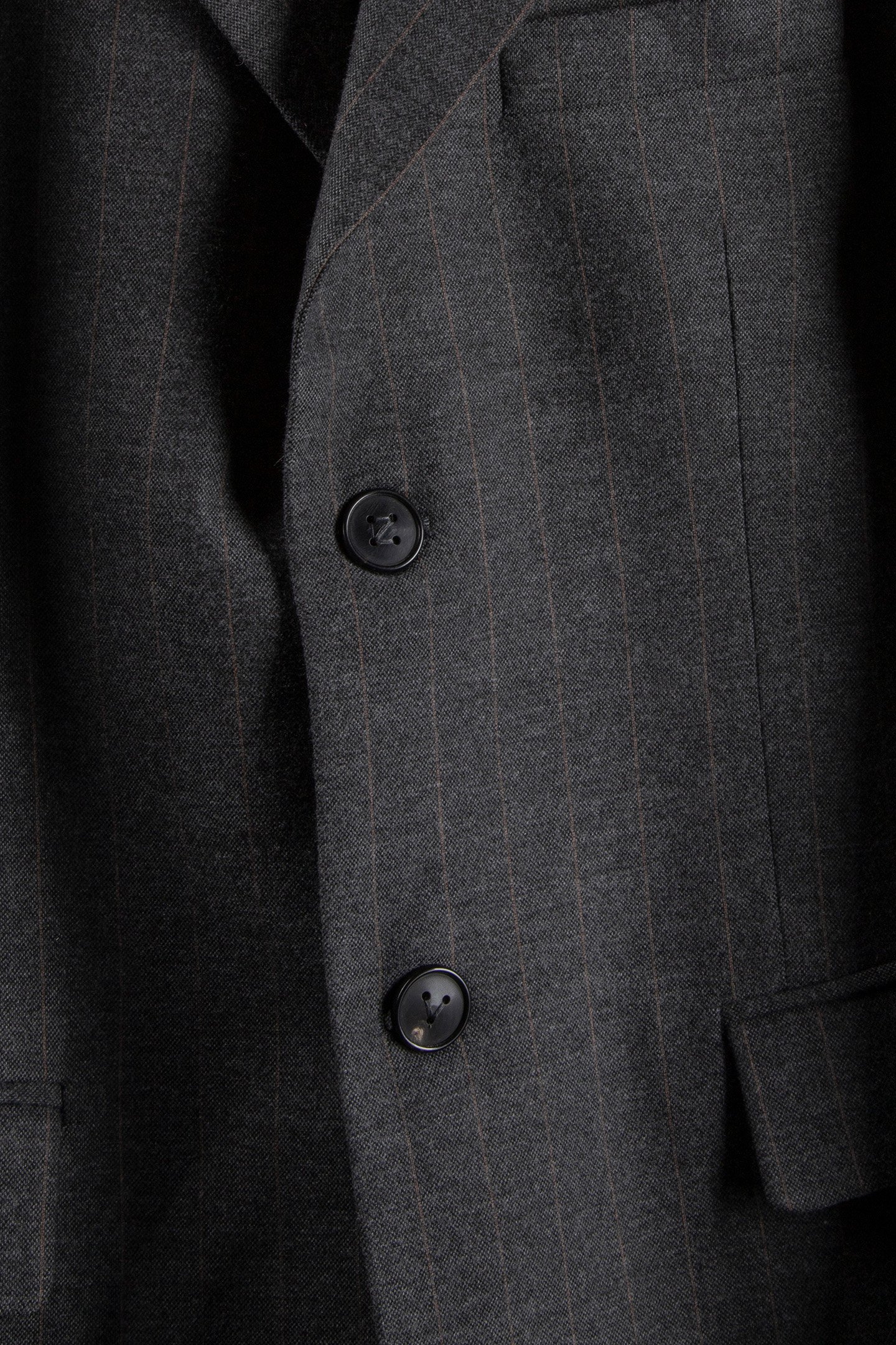 VANILLEH FLANELLE STRIPES BLAZER GRIS CHINE 4