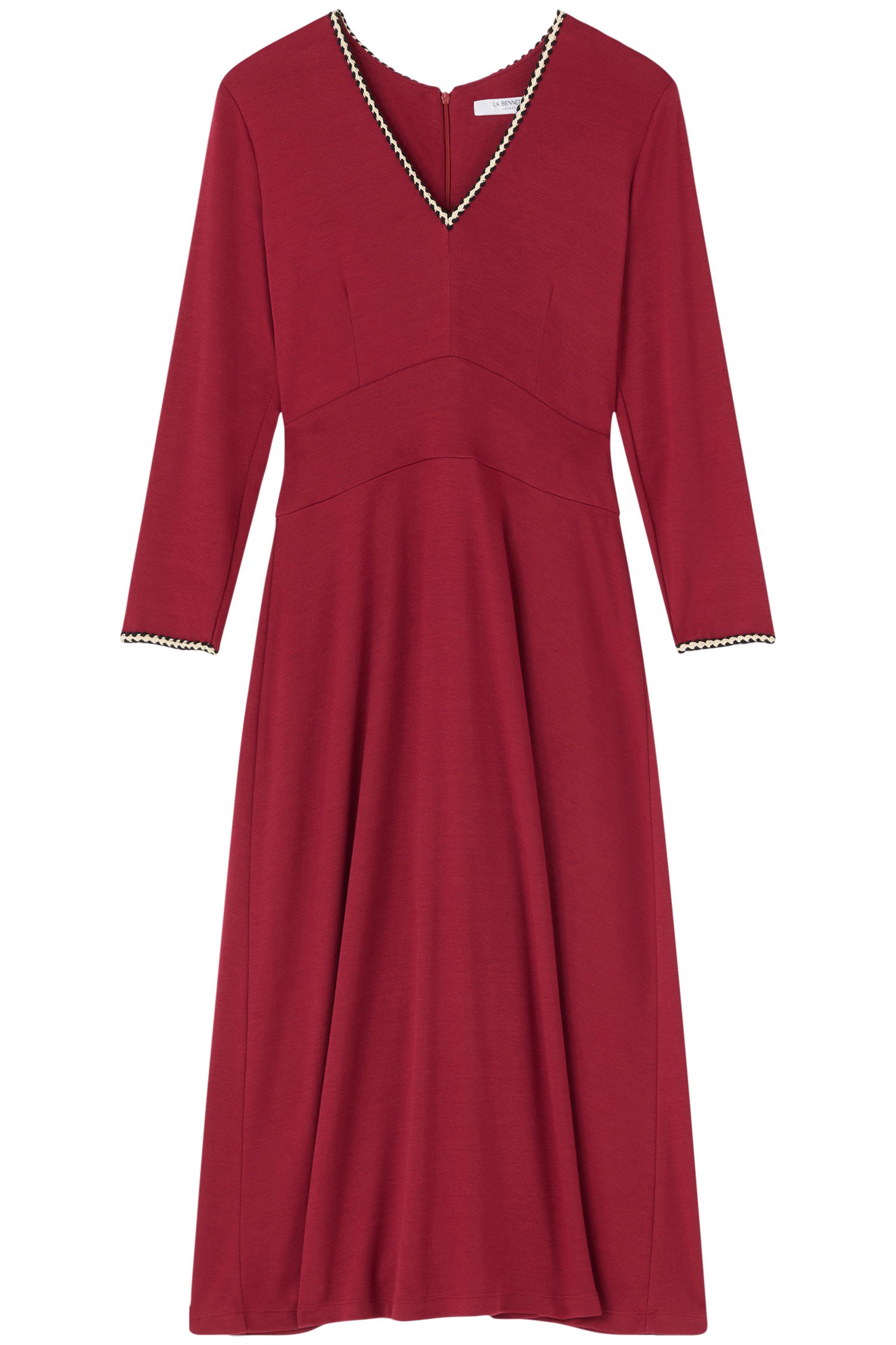 DR ASTRID PONTE DRESS DARK RED 4
