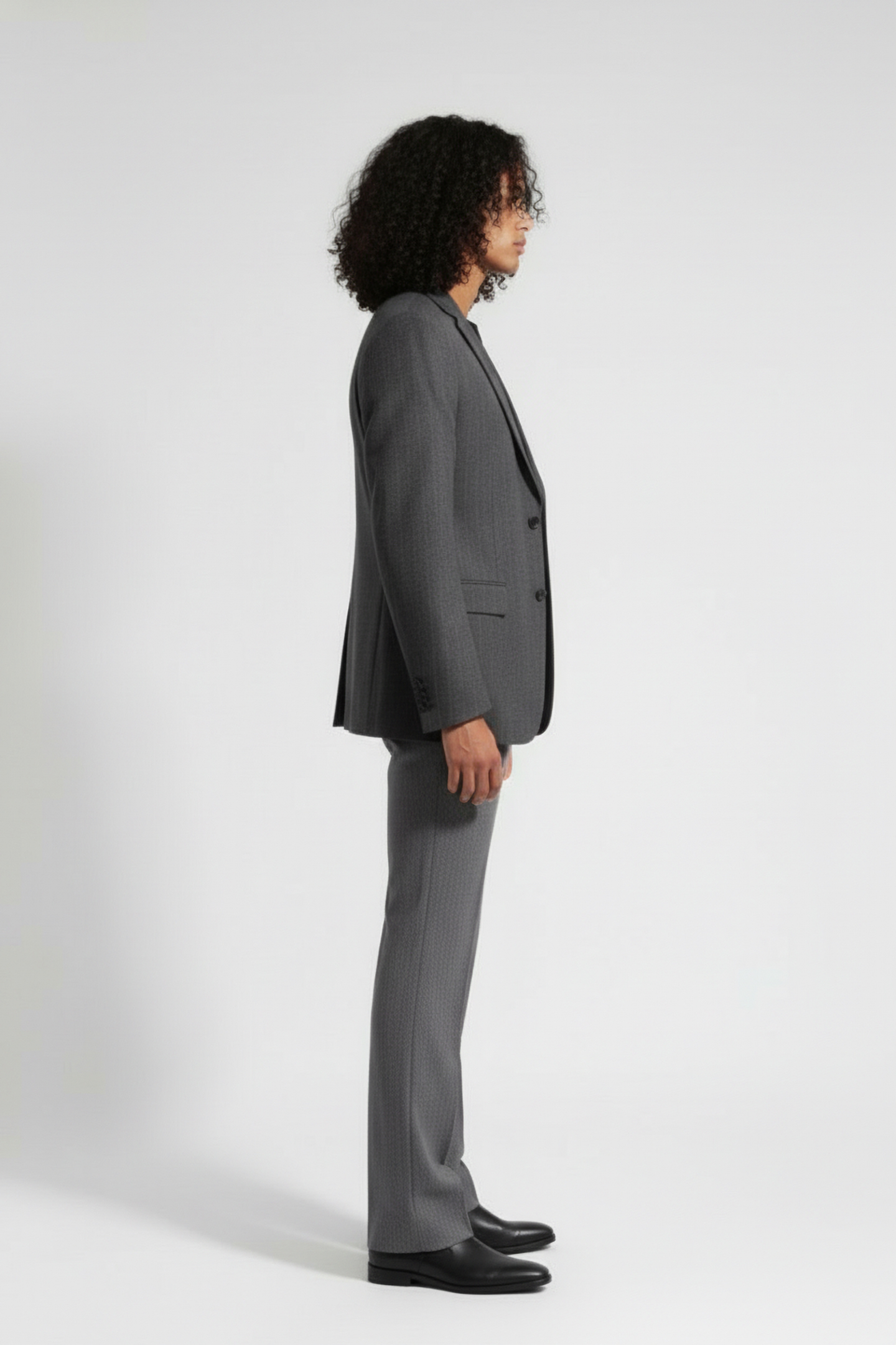 VANILLEH FLANELLE STRIPES BLAZER GRIS CHINE 3