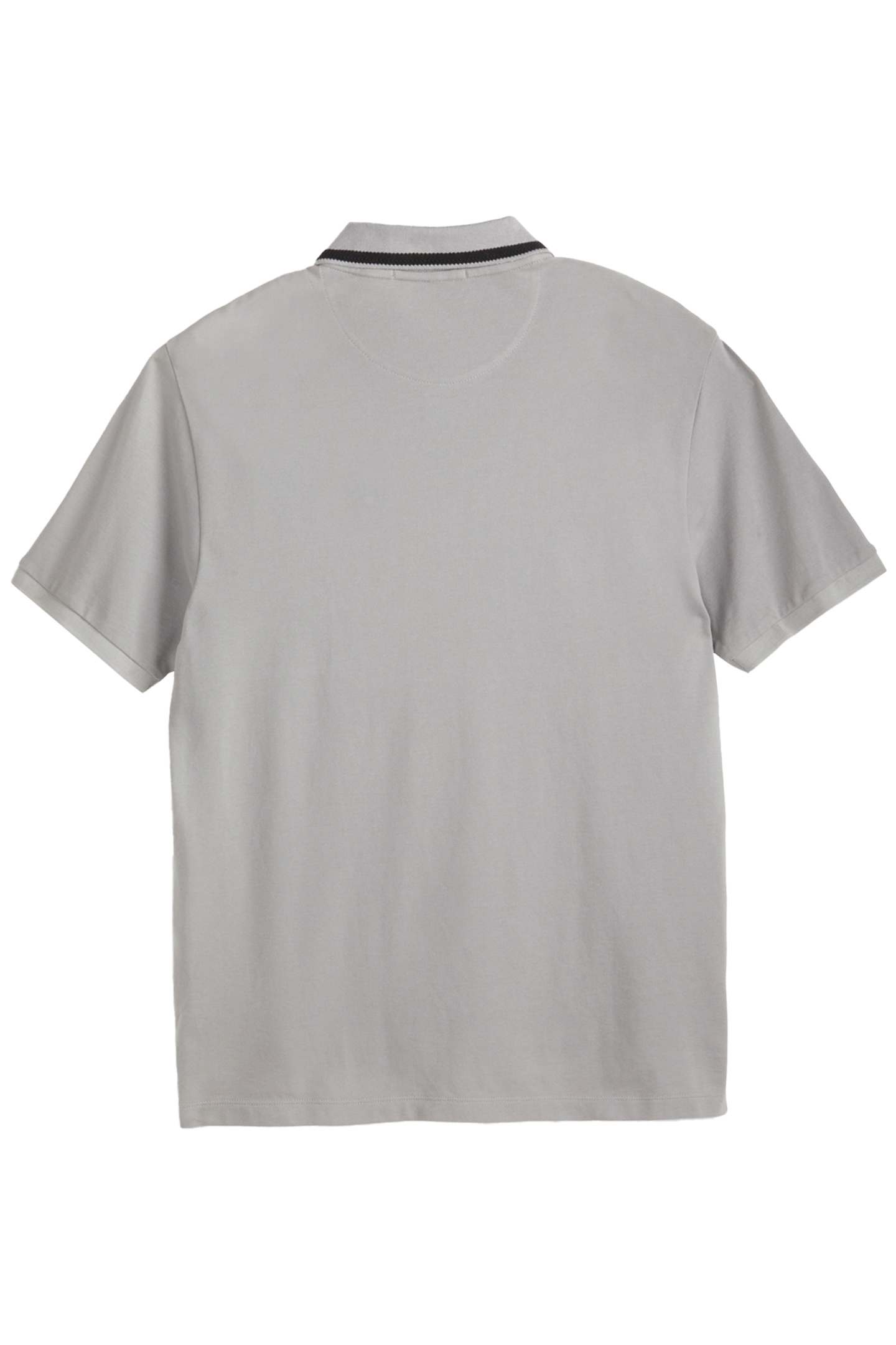 PIQUE SS POLO GREY/PURPLE 2