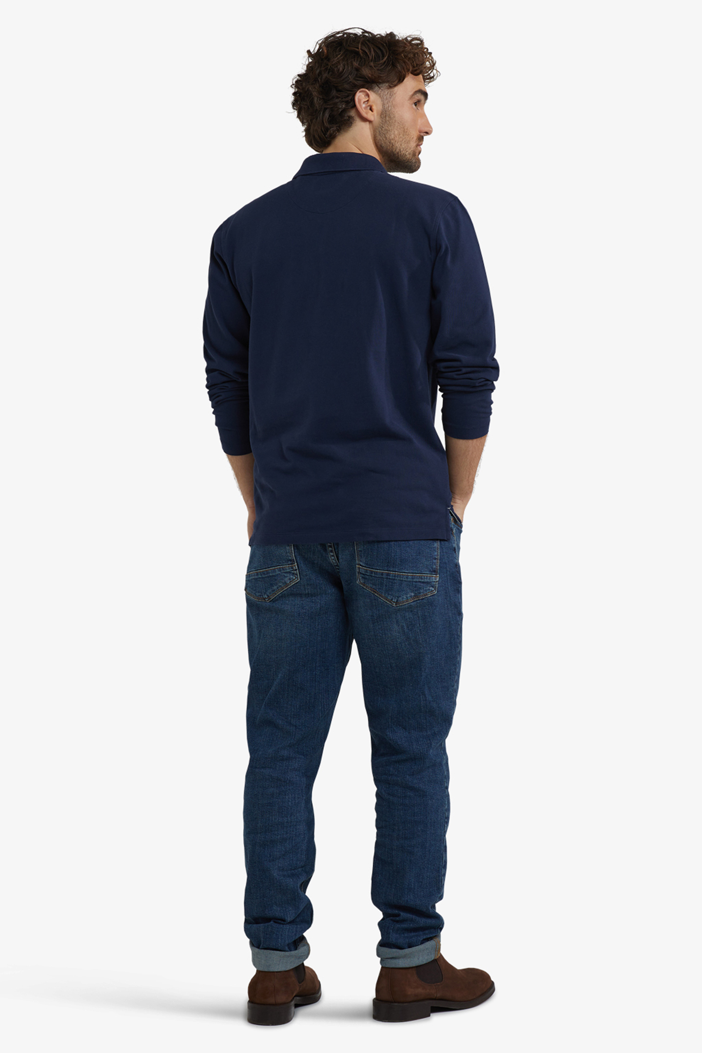 CLASSIC POLO LONG SLEEVES NAVY 3