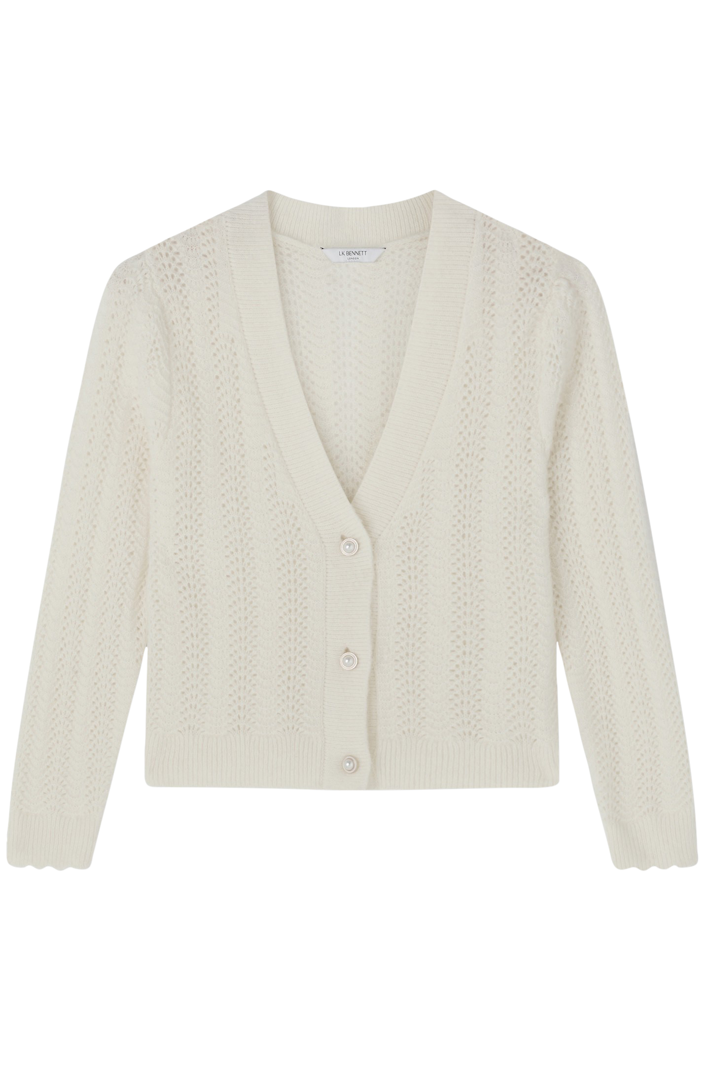 CD ELODIE CABLE CARDIGAN CREAM 4