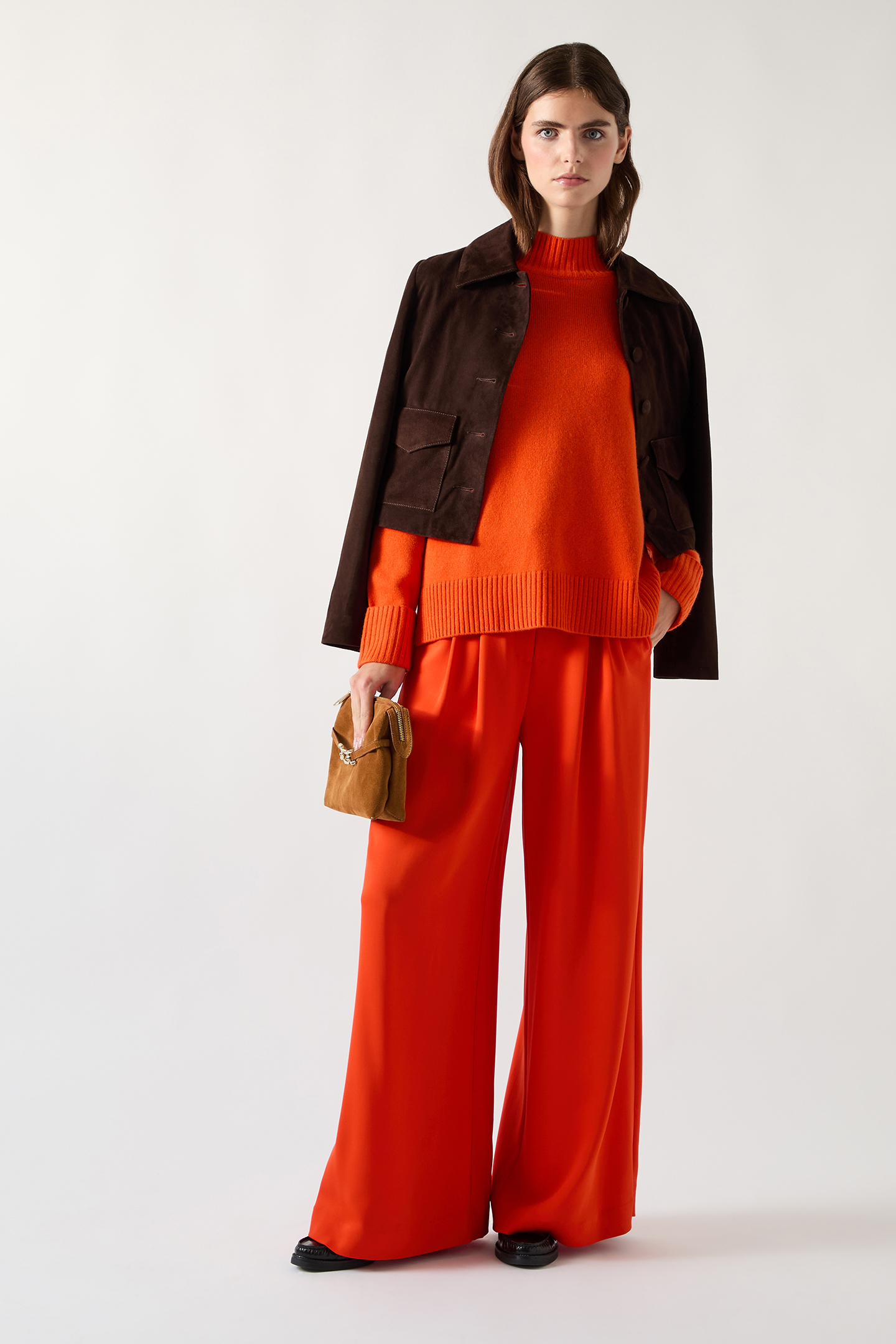 TK LEIGH HIGH NECK JUMPER BRIGHT ORANGE 3