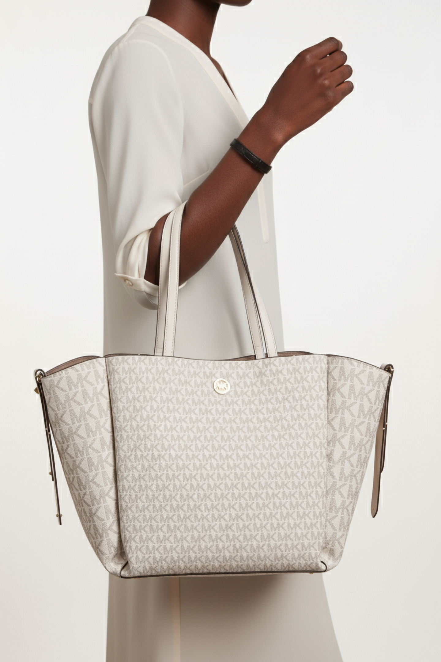 LG OPEN TOTE VAN/CREAM 1