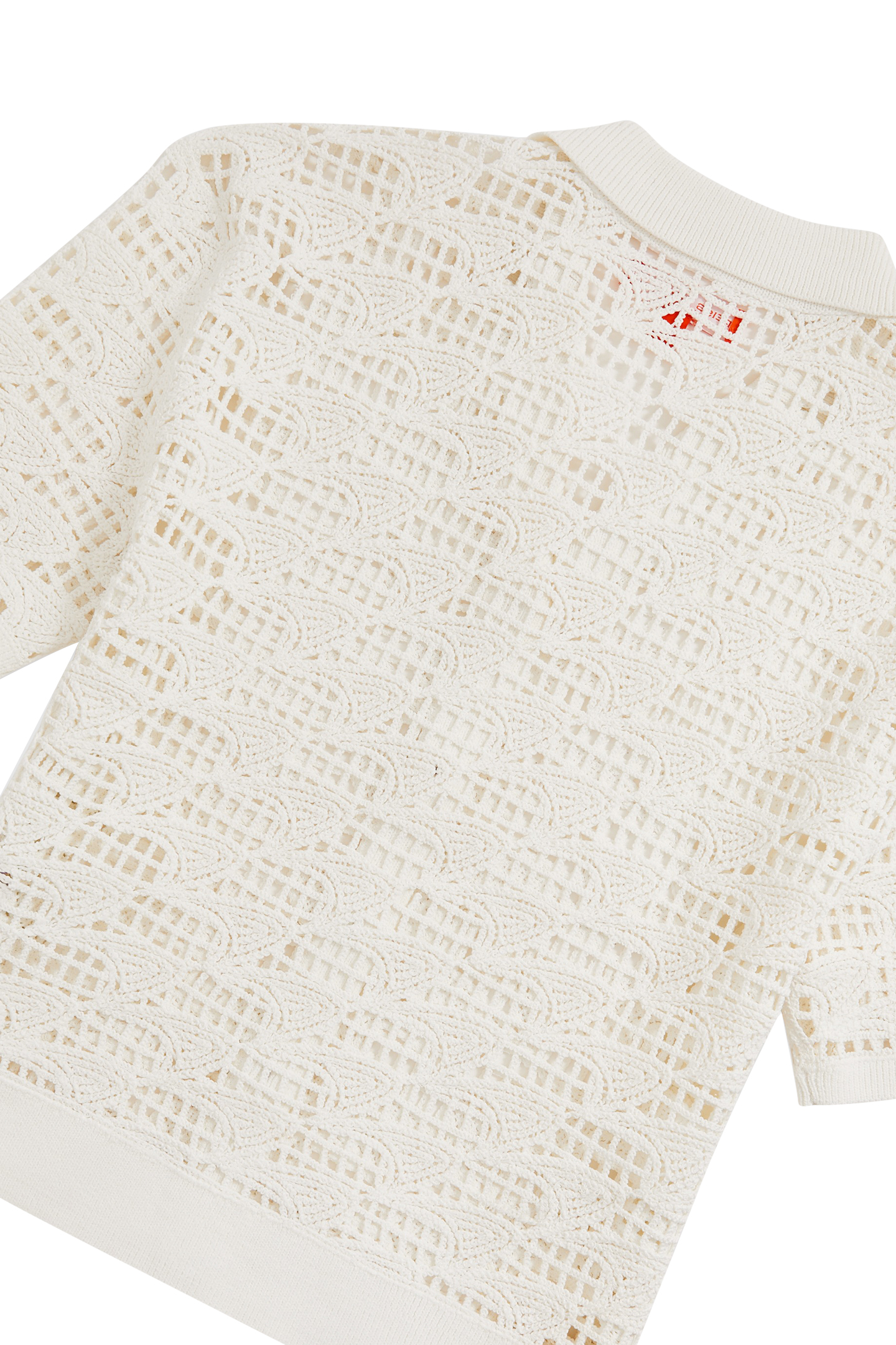 SS CROCHET CUBAN SHIRT WHITE 4