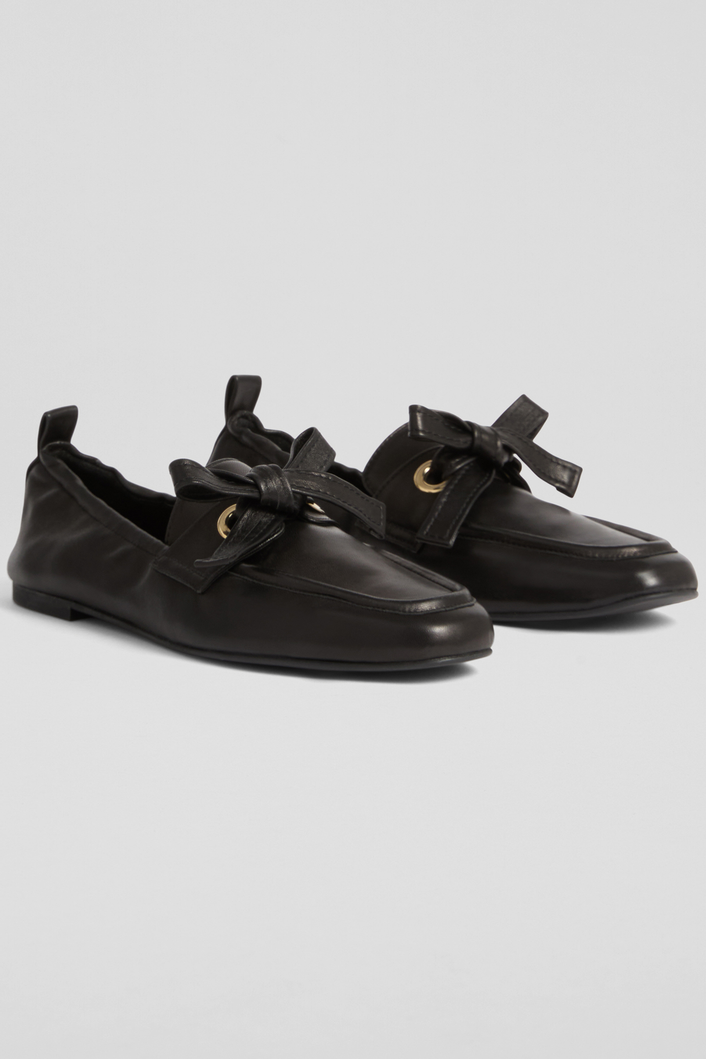 FL MAUDE EYELET BOW LOAFR BLACK 2