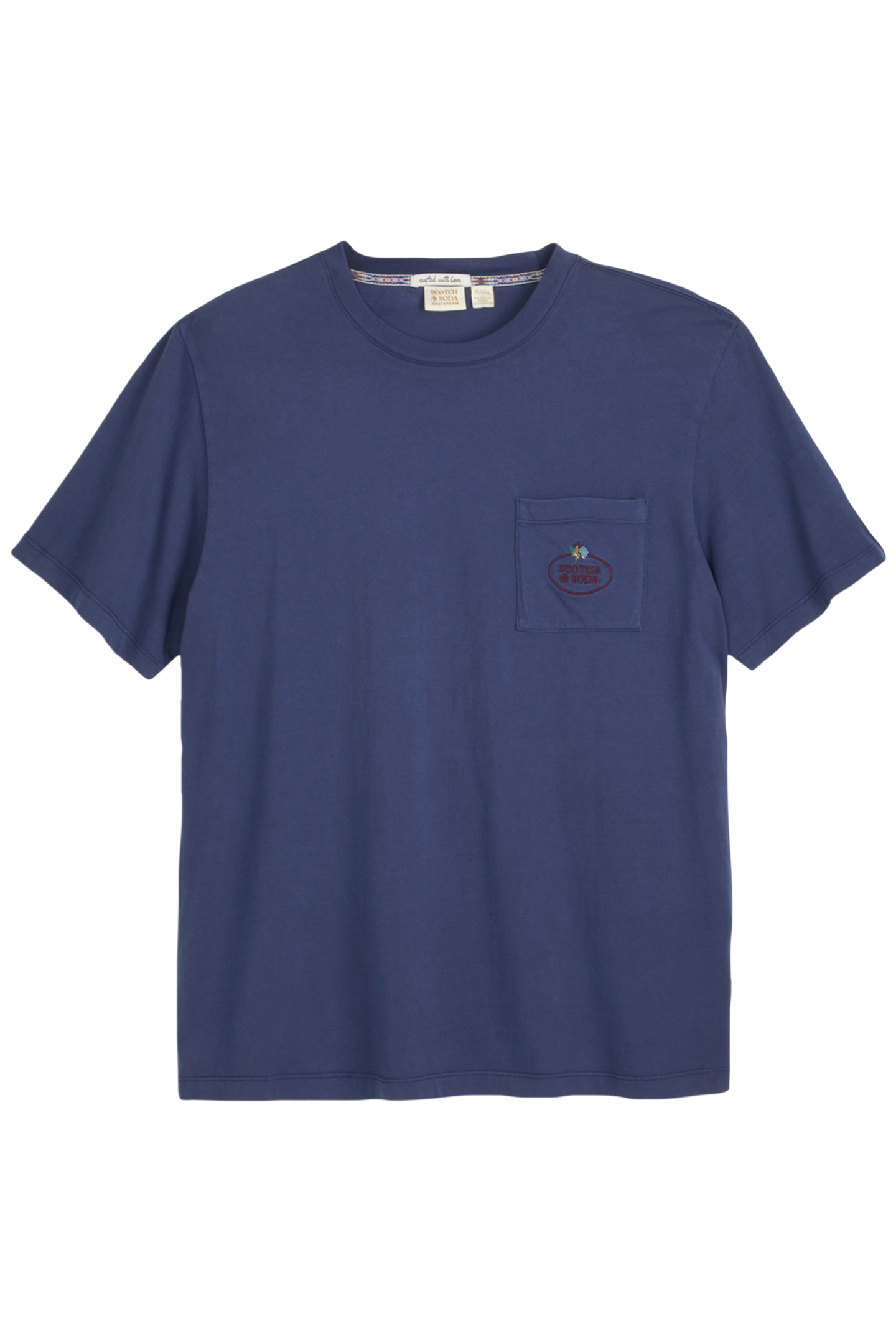 GARMENT DYED SS POCKET TEE NAVY COMBO 1
