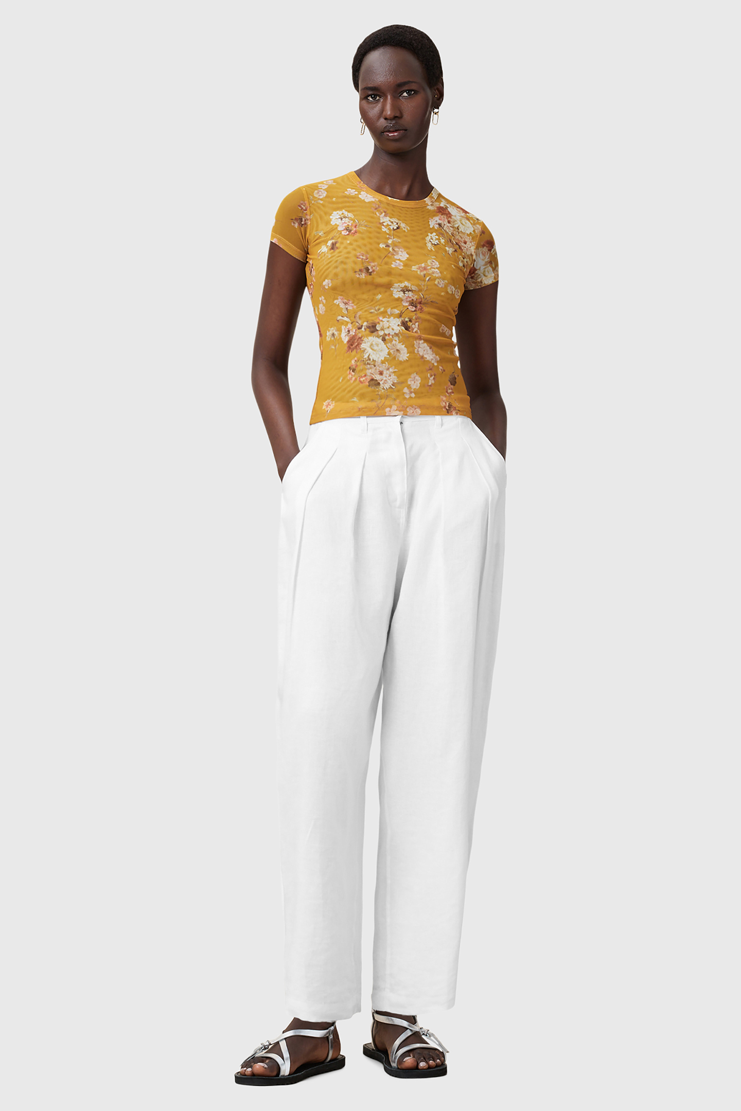 ELLIE MESH TEE ARMADA DEEP YELLOW 3