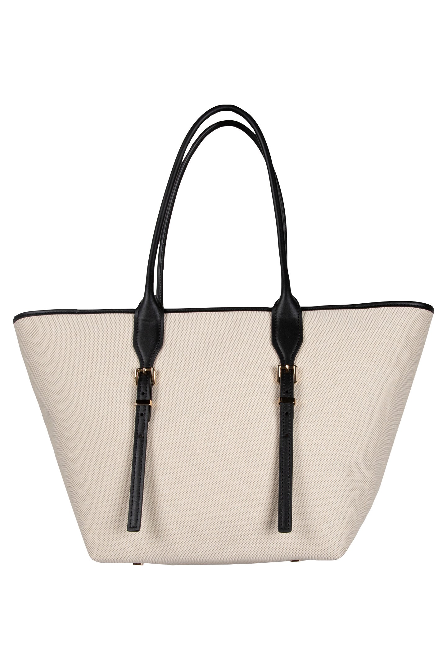 LARGE BUCKLE TOTE IN BLACK 3