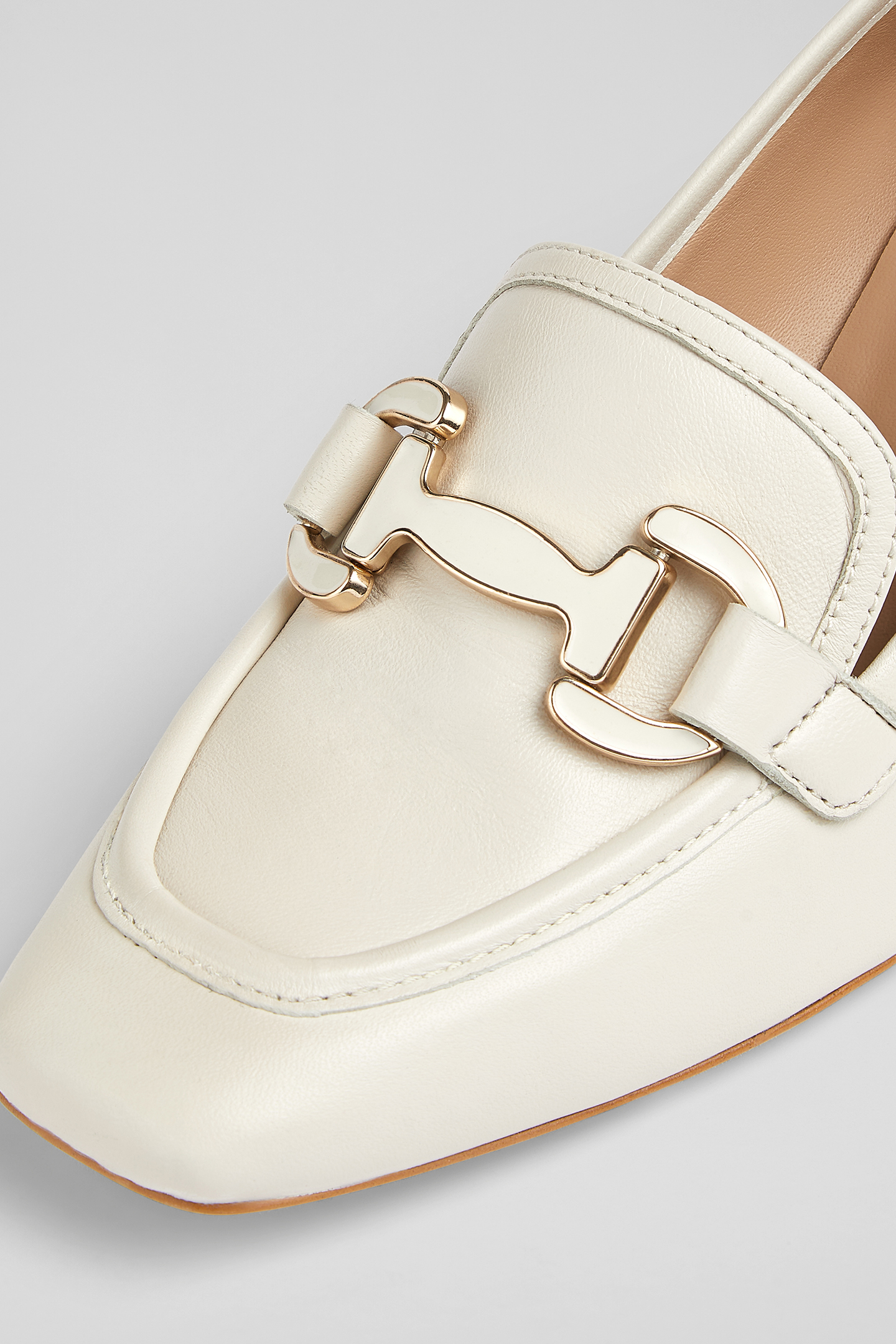 CC LUCA BLOCK HEEL SNAFFL ECRU 4