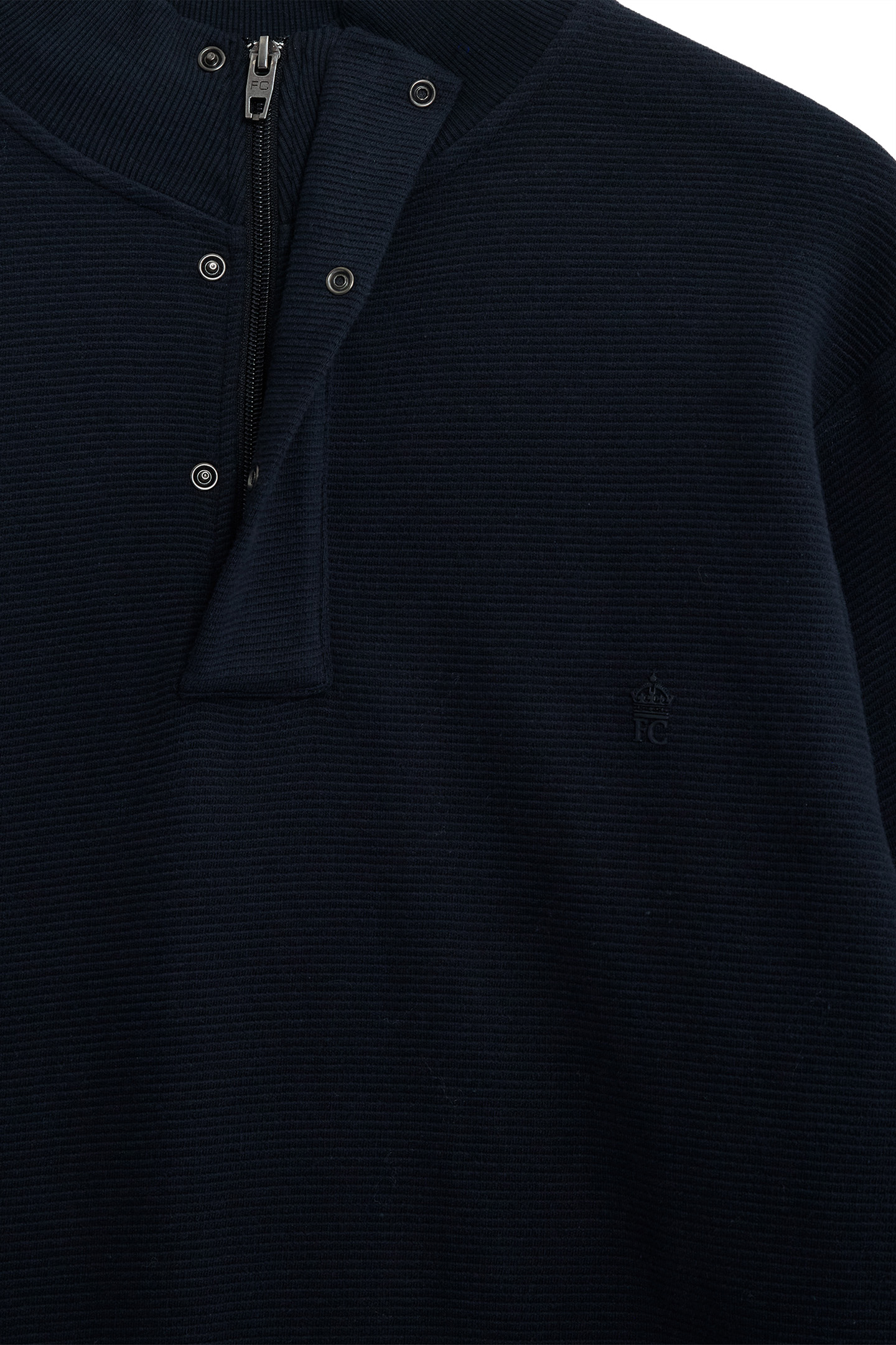 FC 1/2 ZIP PLACKET OTTOMAN MARINE 3
