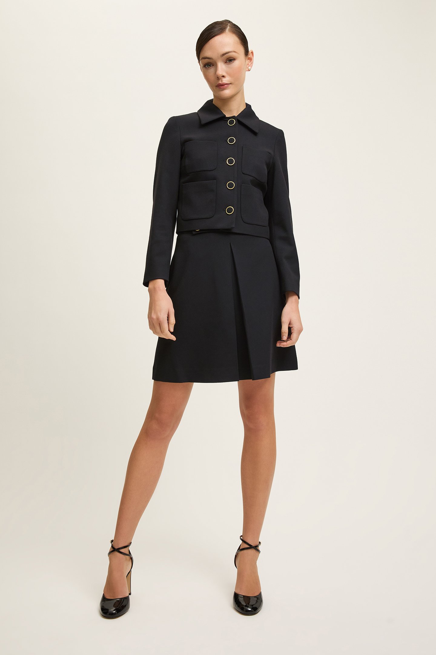 JK HALINA CREPE JACKET BLACK 2