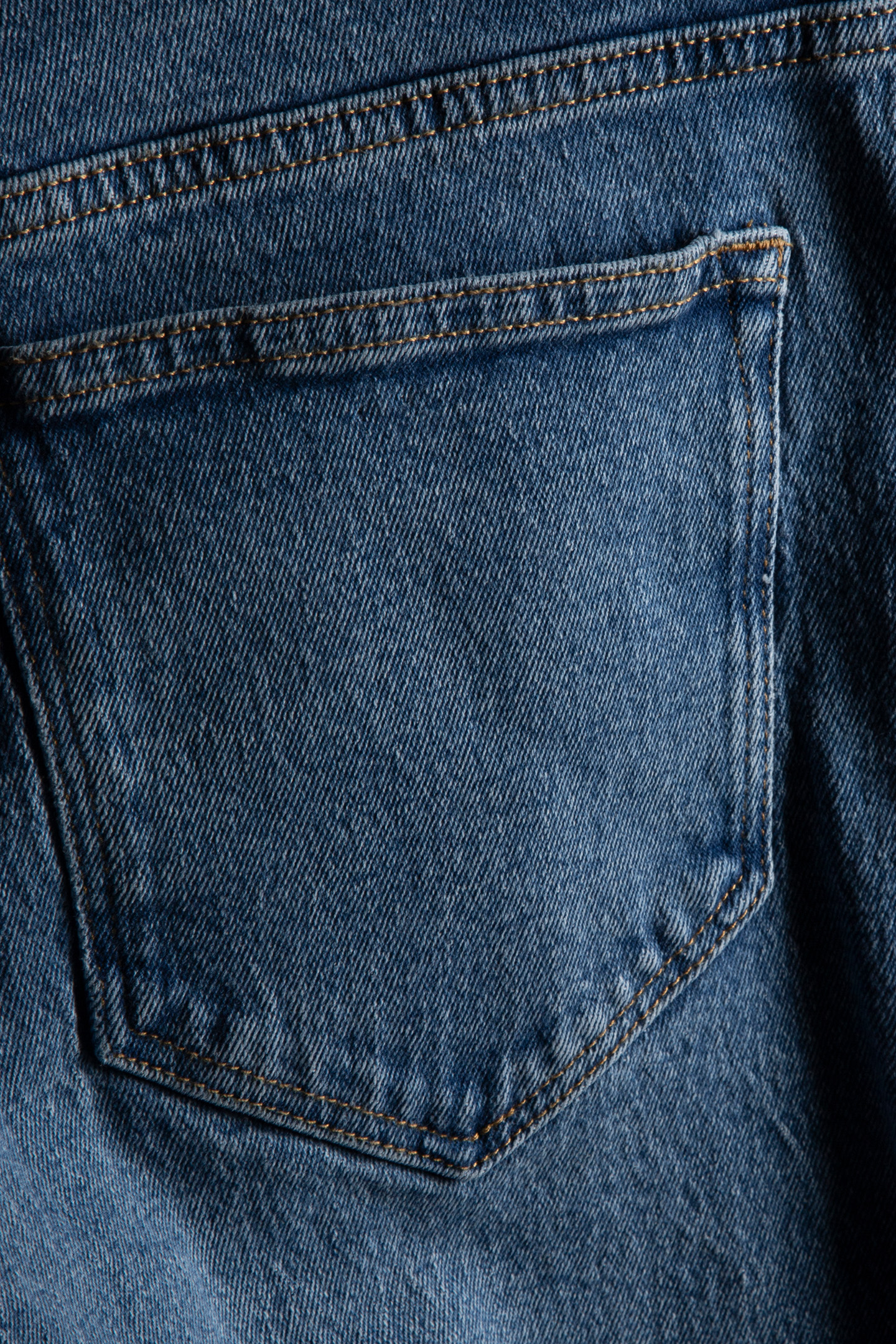 YAMANE DENIM COTTON-STRETCH MID BLUE 4