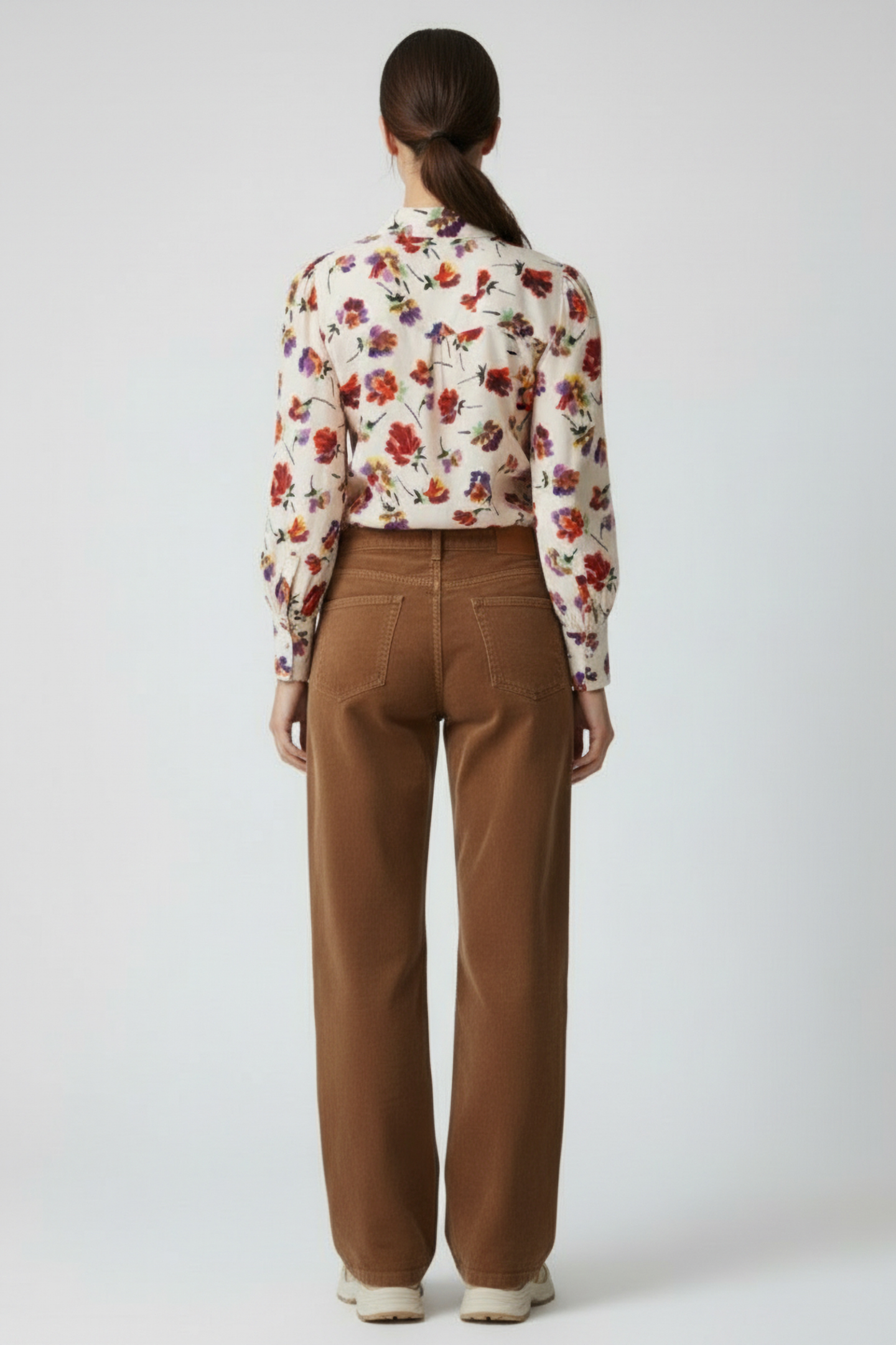 TW SONYA IKAT BLOUSE CREAM 2