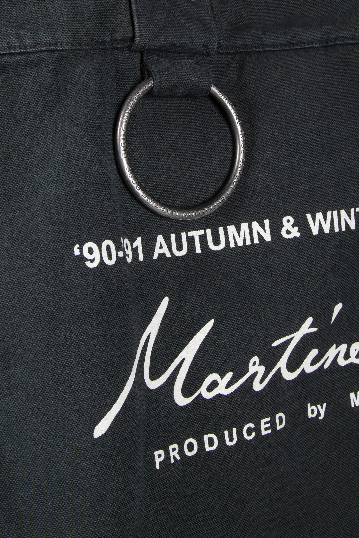 MARTINE ROSE – BONDAGE TOTE BAG GREEN 5