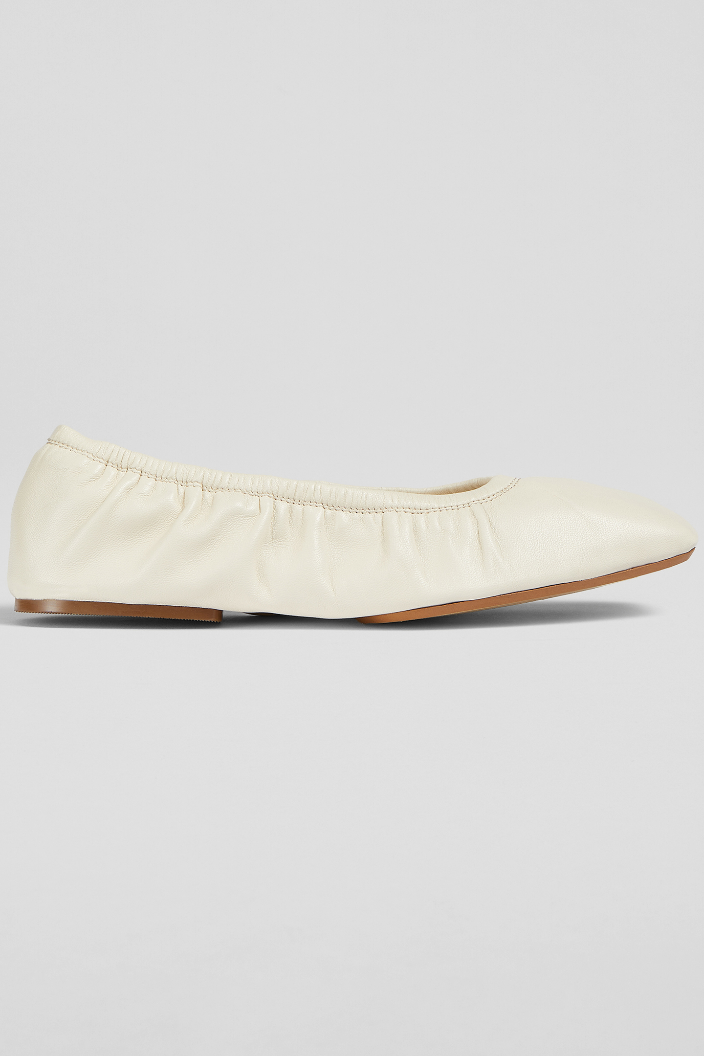 FL TAYLA FOLDED BALLERINA ECRU 1