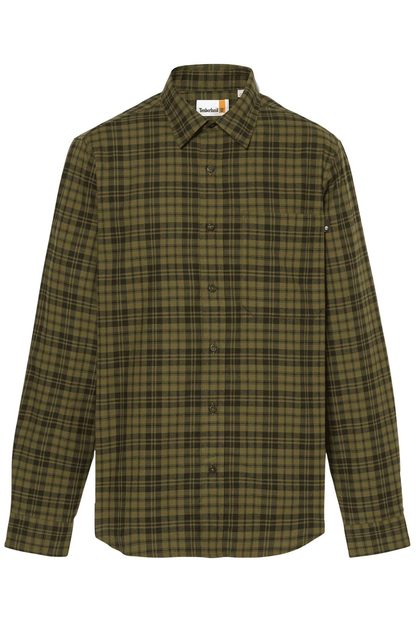HERRINGBONE FLANNEL PLAID SHIRT DARK OLIVE 4