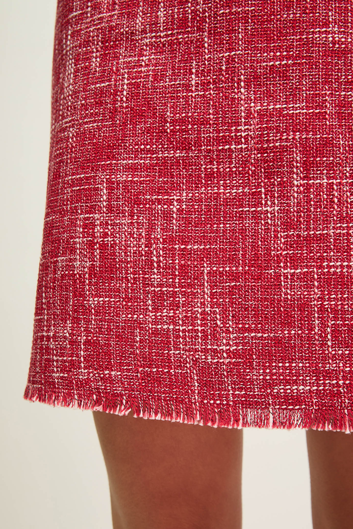 SK ALEXA TWEED SKIRT RED 4