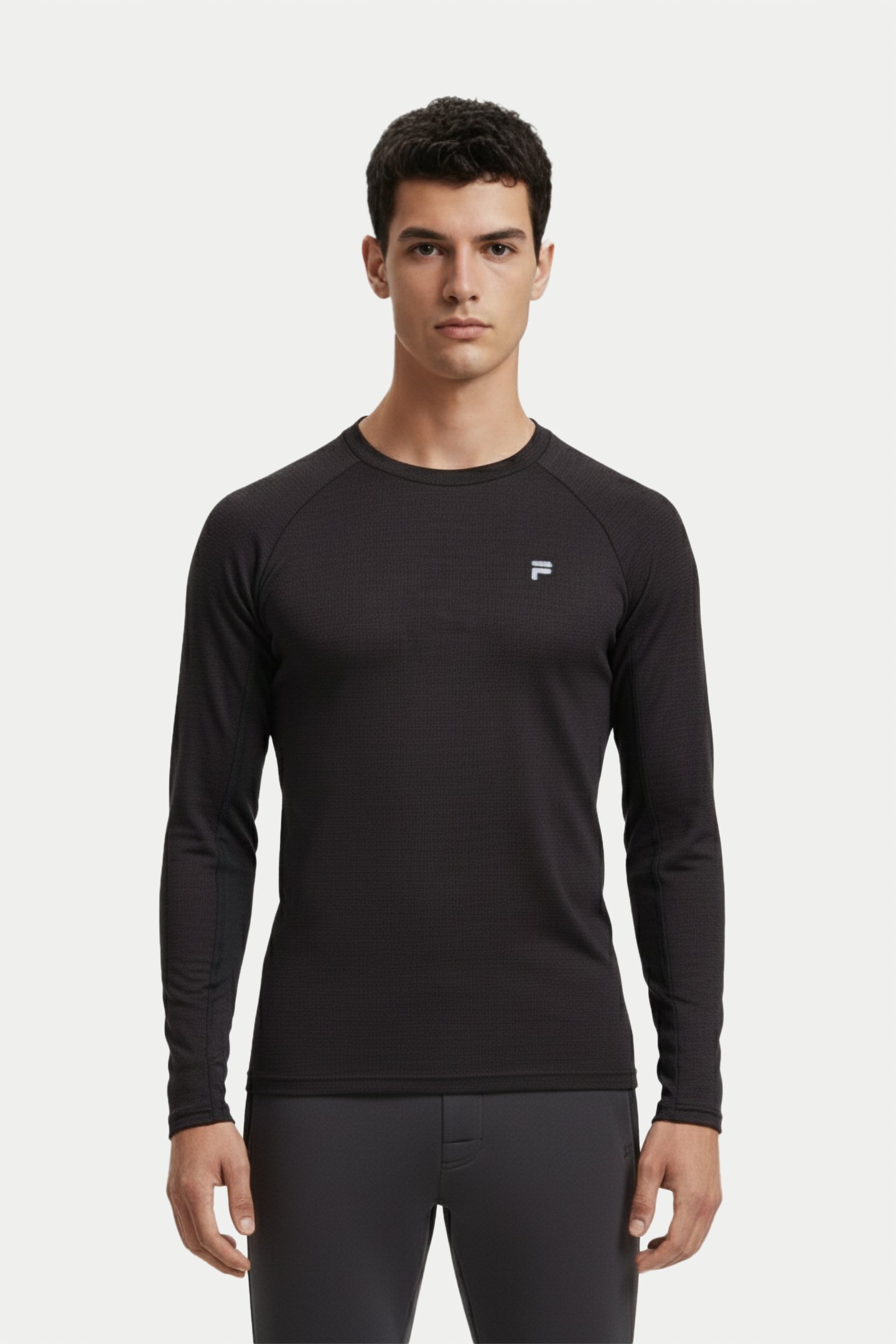 REDDING RUNNING CREW SHIRT PHANTOM MELANGE 1