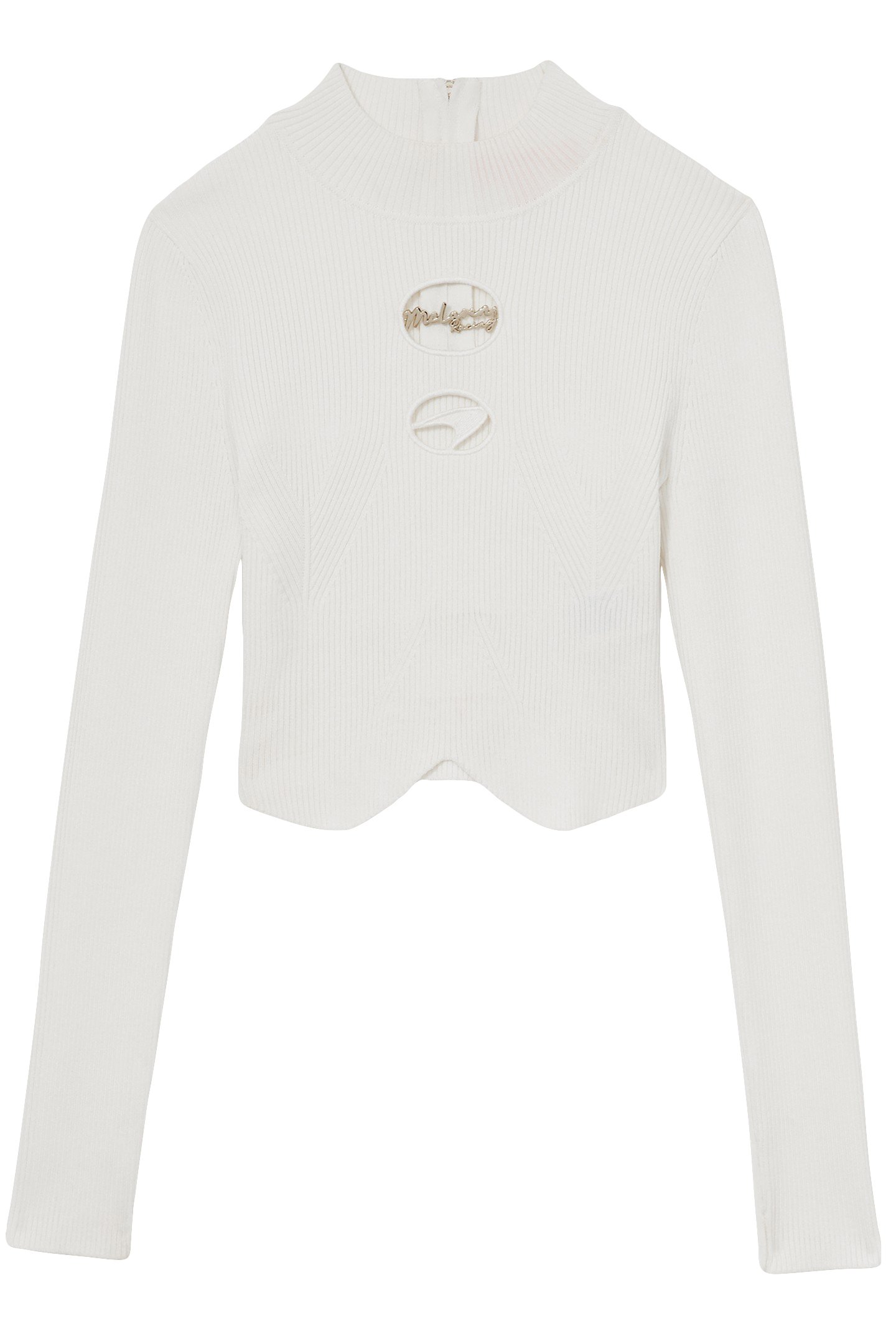 LS KNITTED MCLAREN SPEEDMARK TURTLE NECK WHITE 3