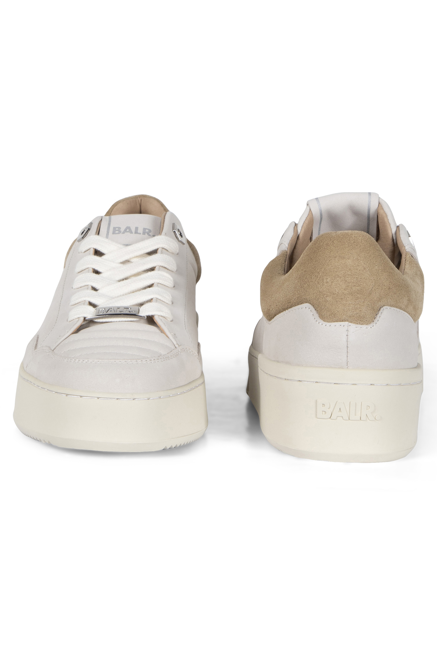 BT LEATHER SNEAKERS TAUPE/DOVE GREY 2