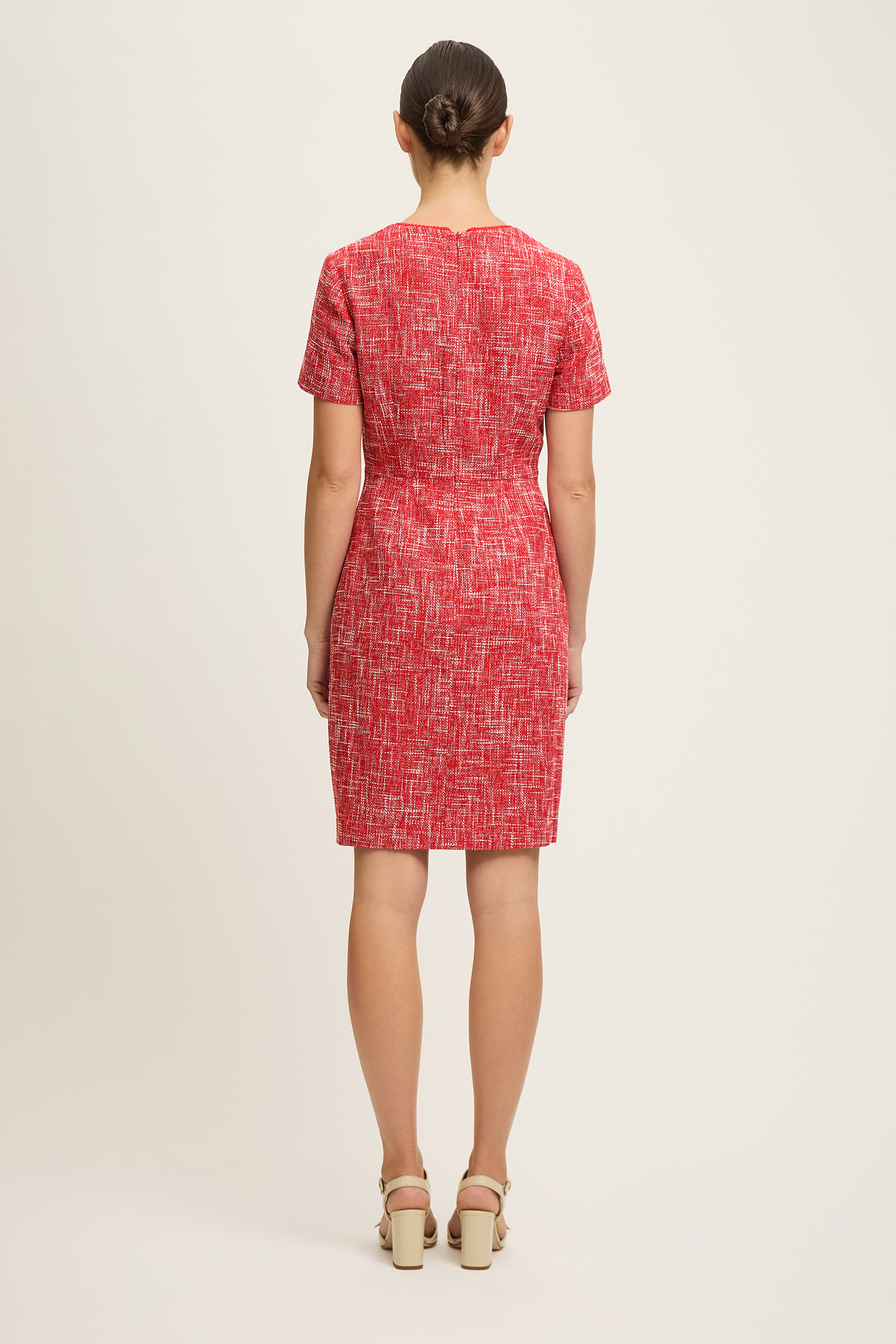 DR ALEXA TWEED MINI DRESS RED 2