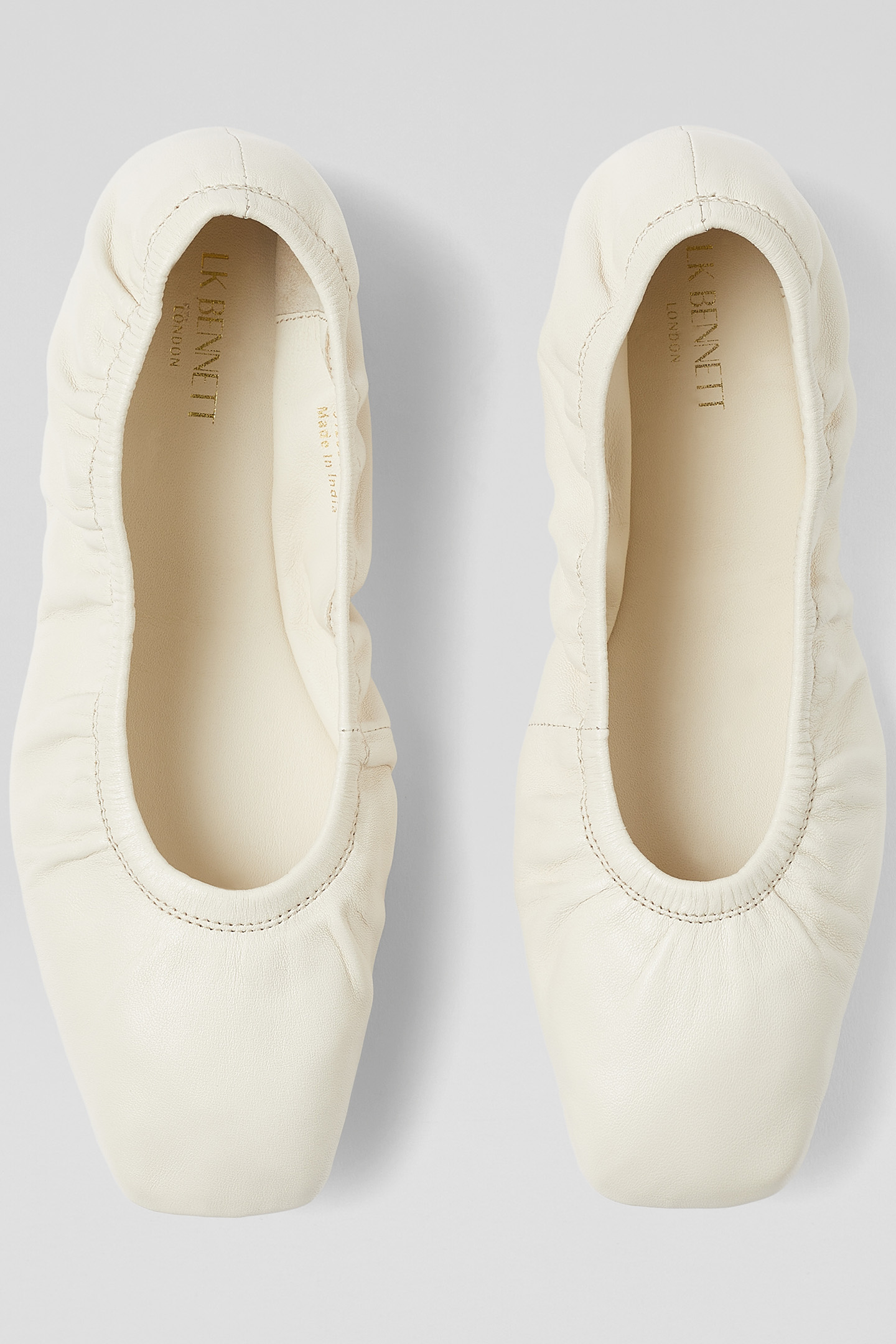 FL TAYLA FOLDED BALLERINA ECRU 4