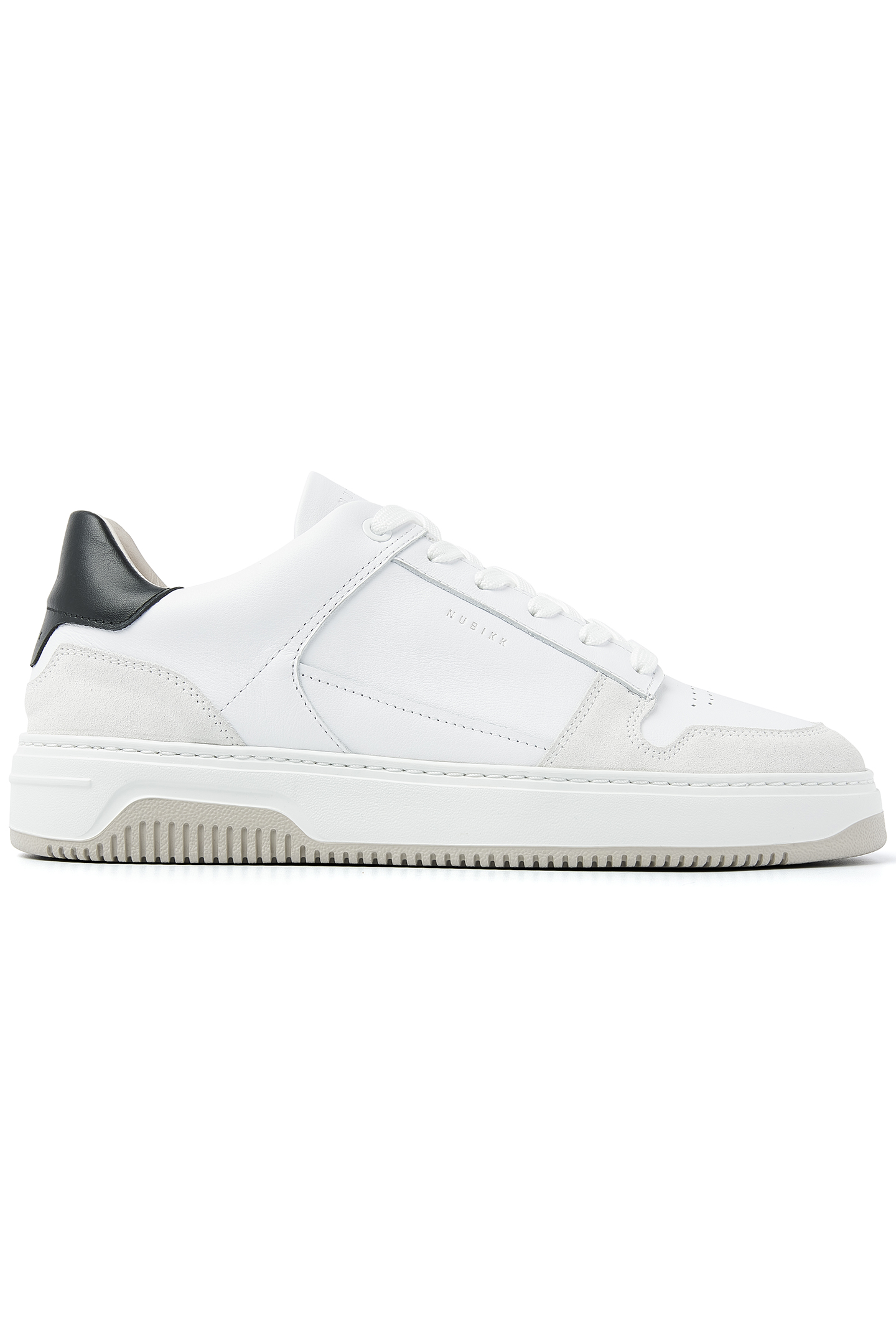 BASKET COURT WHITE LEATHER - BLACK 1