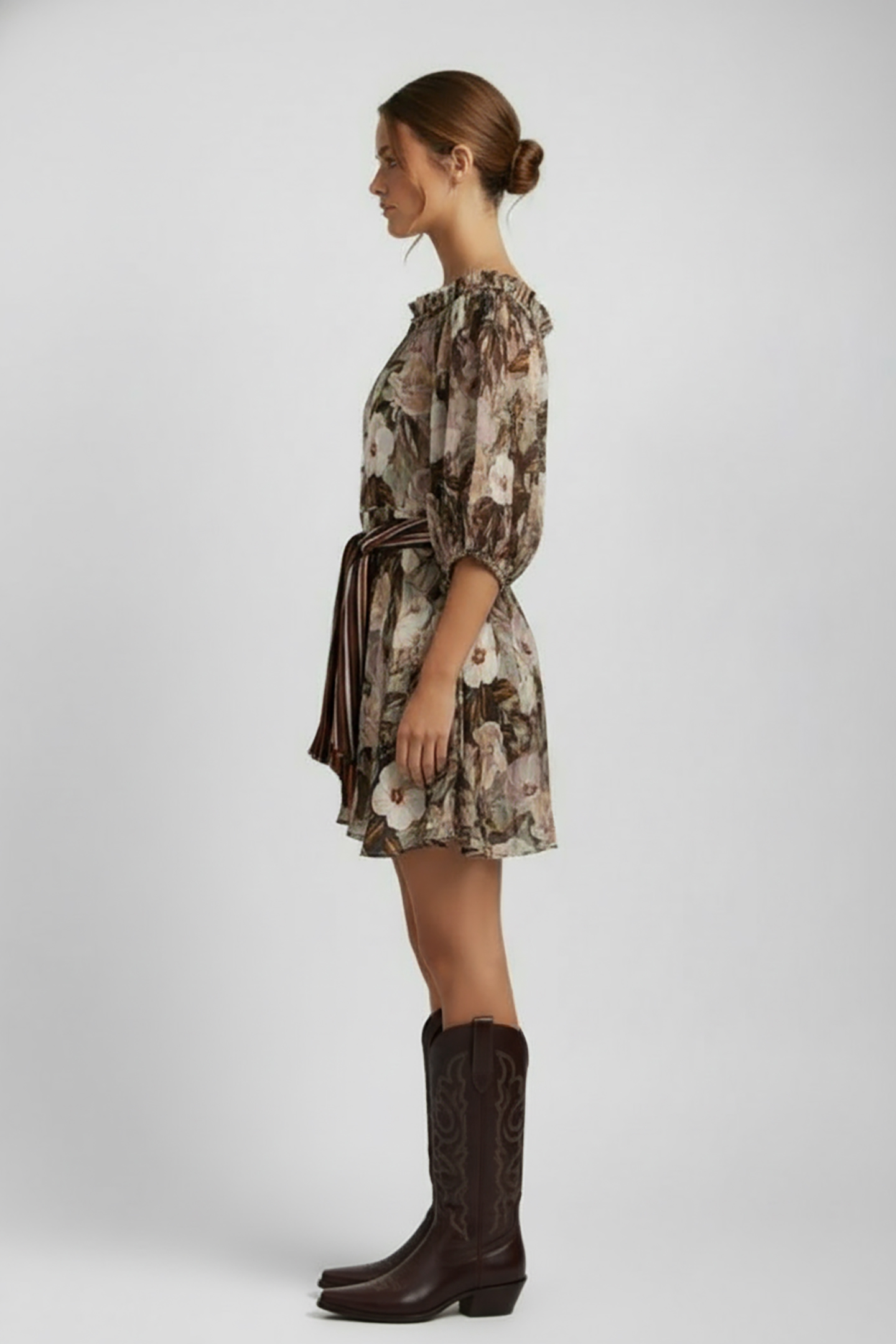 PENCIL ROBE BURGUNDY 3