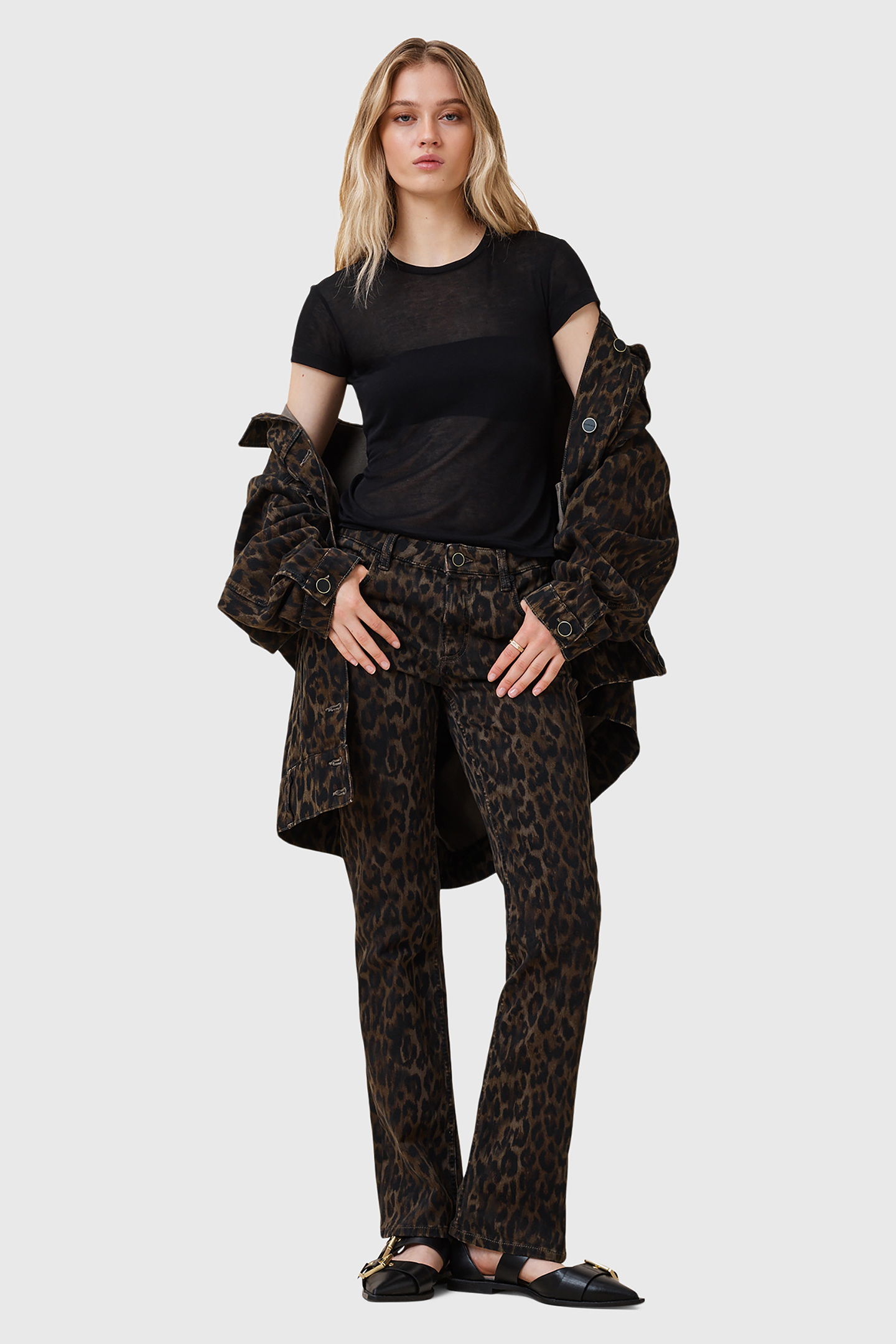 HALDAN SLIM BOOTCUT LEPPO BROWN 6