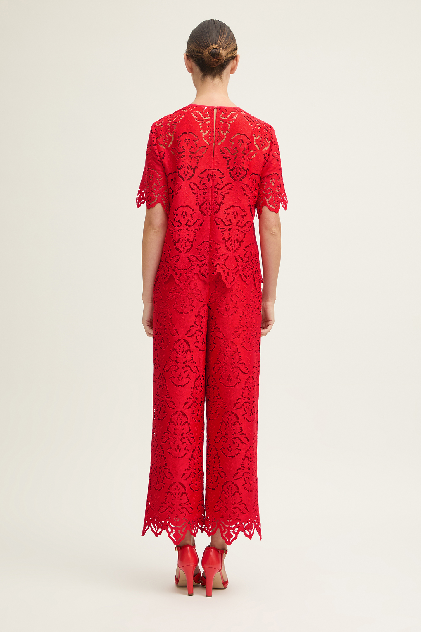 TW GRACE CUTWORK TOP RED 2