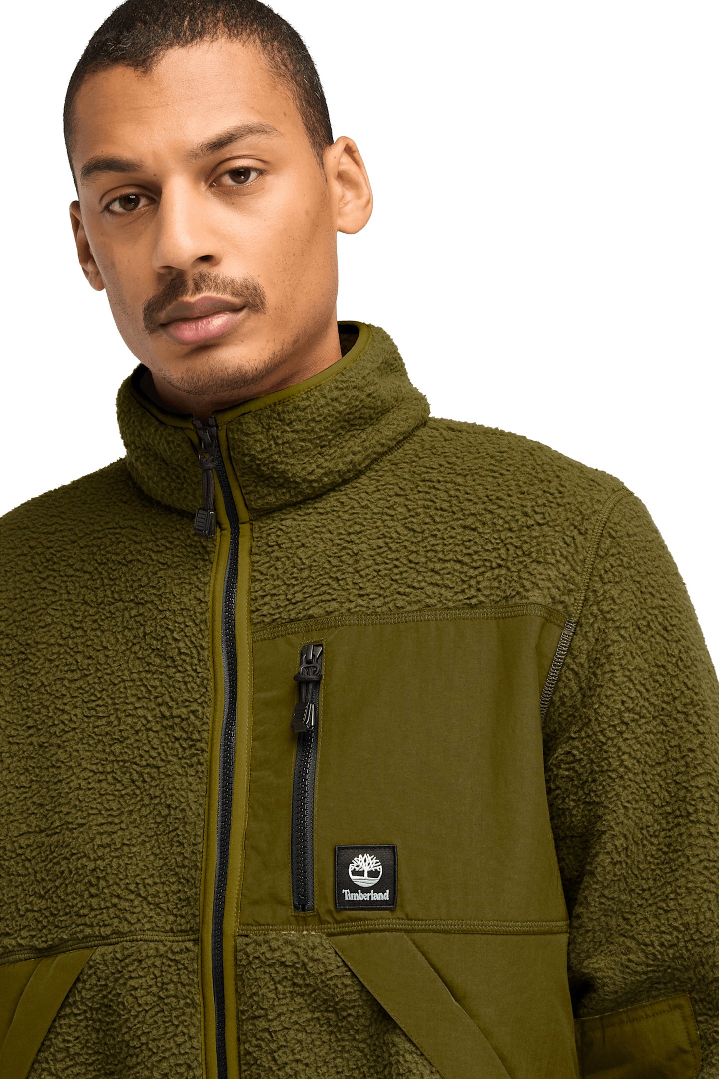 SHERPA FLEECE JACKET DARK OLIVE 6
