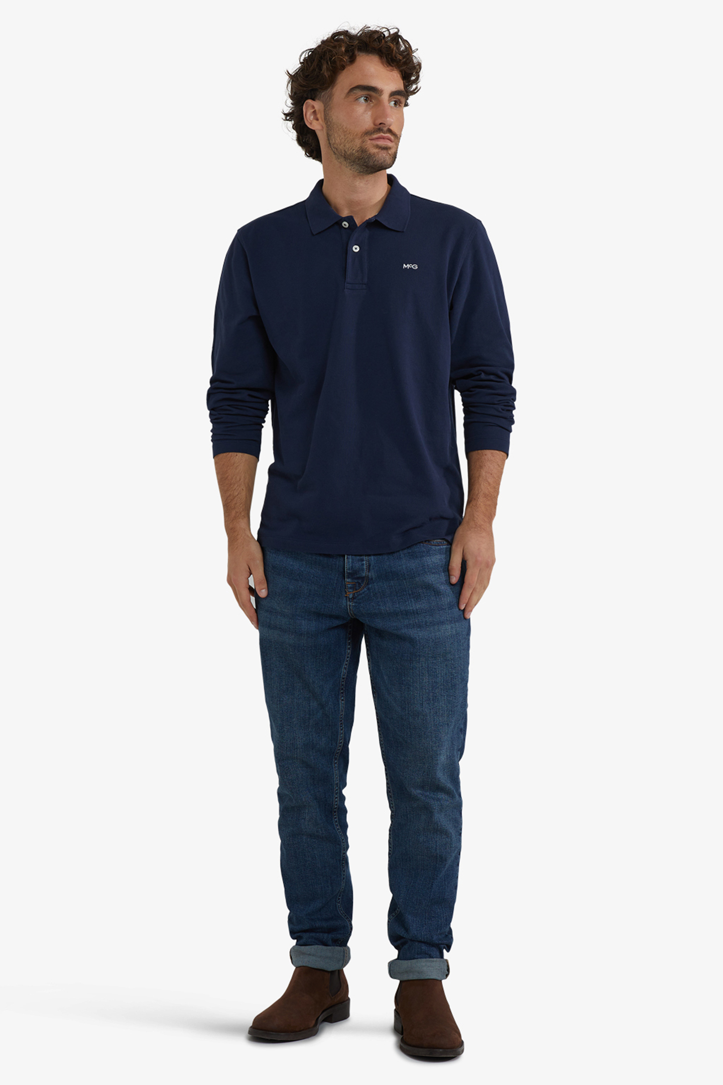 CLASSIC POLO LONG SLEEVES NAVY 2
