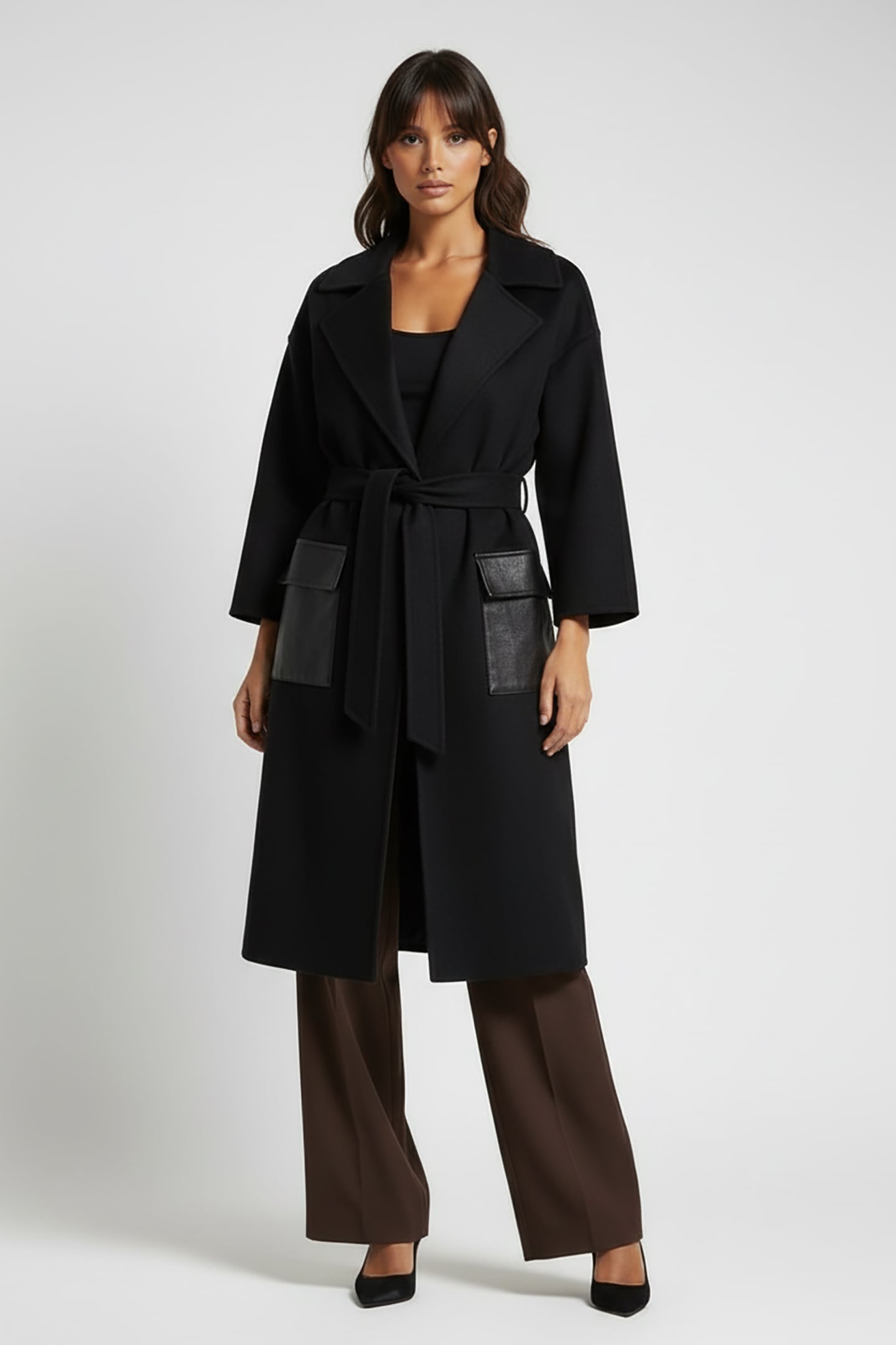 Anne Fontaine Elissa Manteau Black Maat: 44 | Jassen Outlet | Dames | Zwart