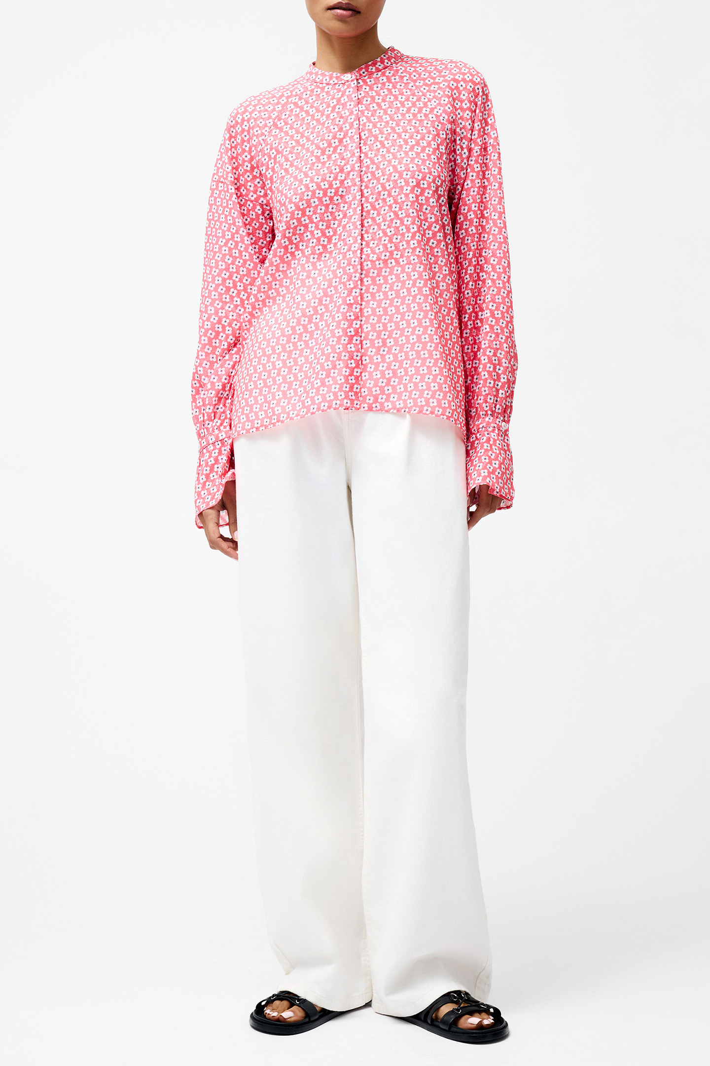 ABILENE FIL COUPE SHIRT RASPBERRY PINK 1