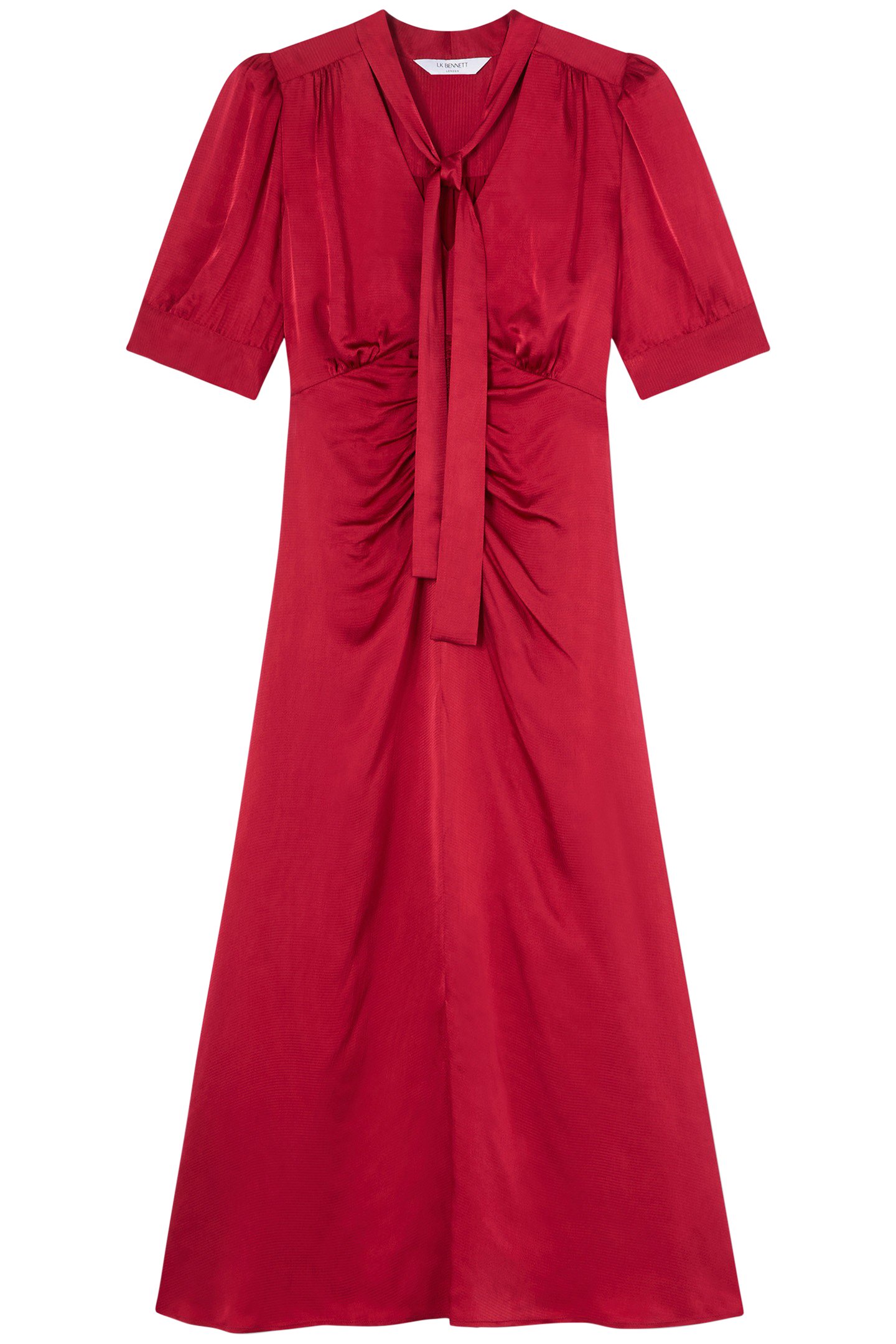 DR HETTY SATIN DRESS CHERRY 3