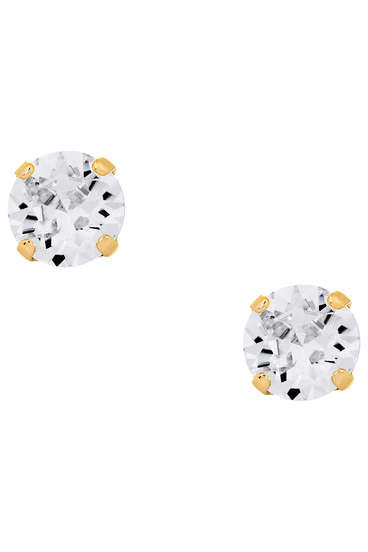 CRYSTAL GOLD EARPINS 1