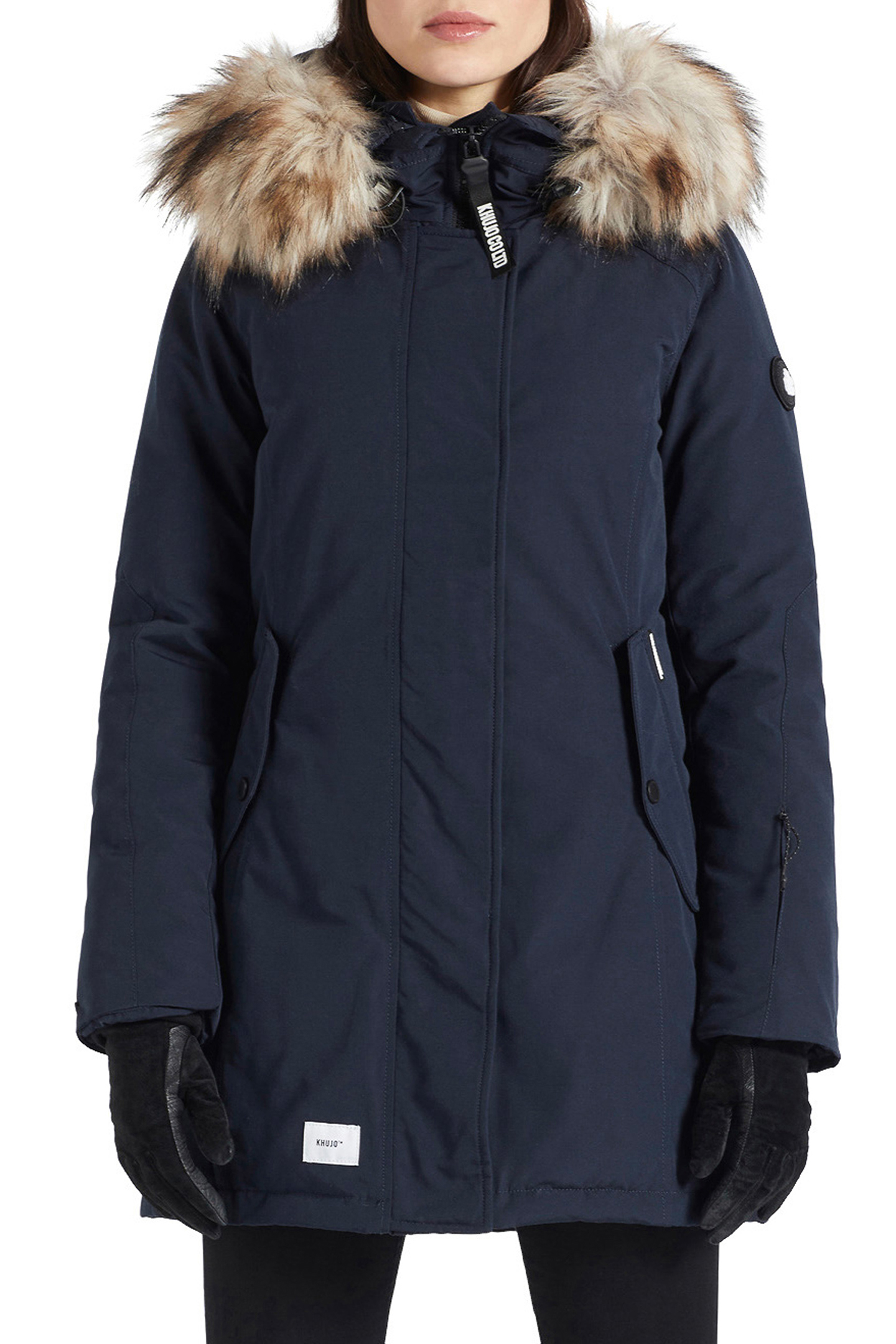 Khujo Akandi Deep Blue Maat: S | Winterjassen Outlet | Dames | Blauw