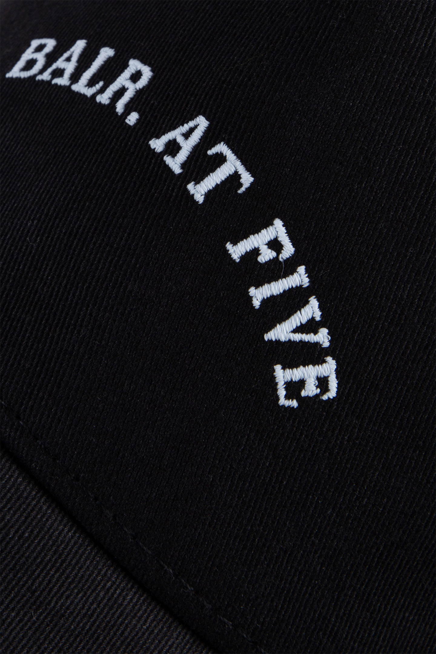 BALR. X FIVE EMBRO COTTON CAP JET BLACK 4