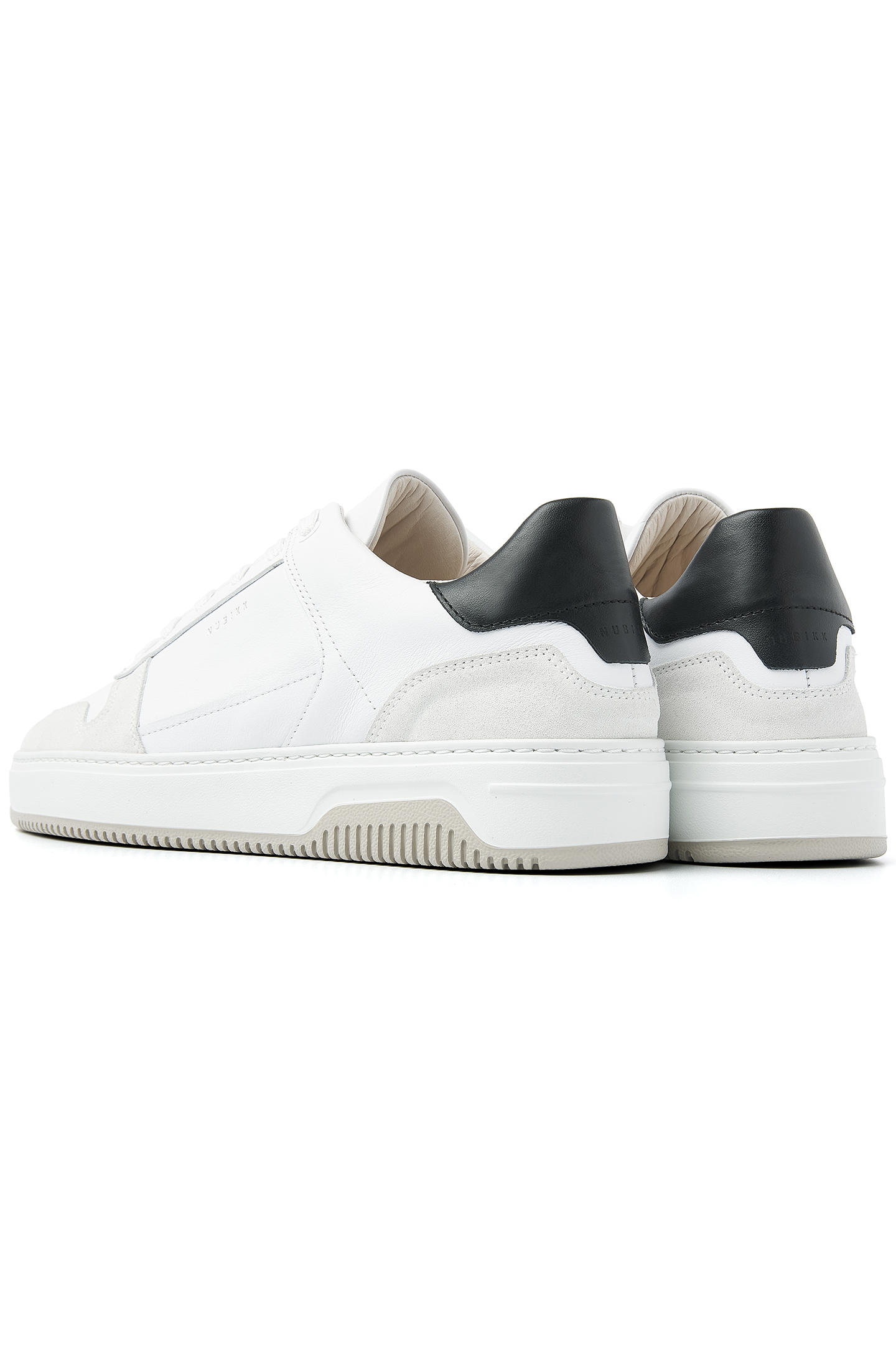BASKET COURT WHITE LEATHER - BLACK 3