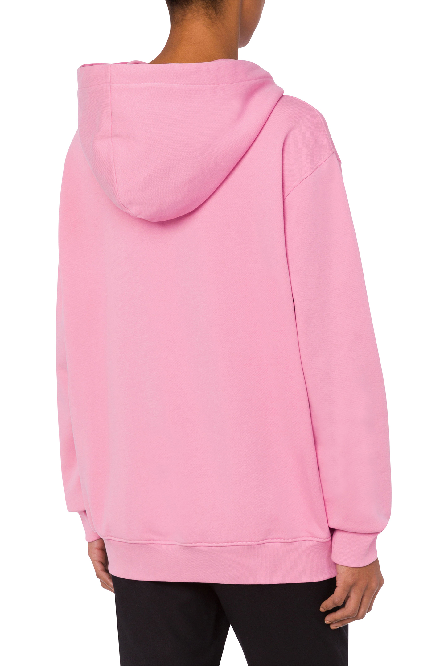 DRAWN TEDDY BEAR ZIP-UP HOODIE PINK 2