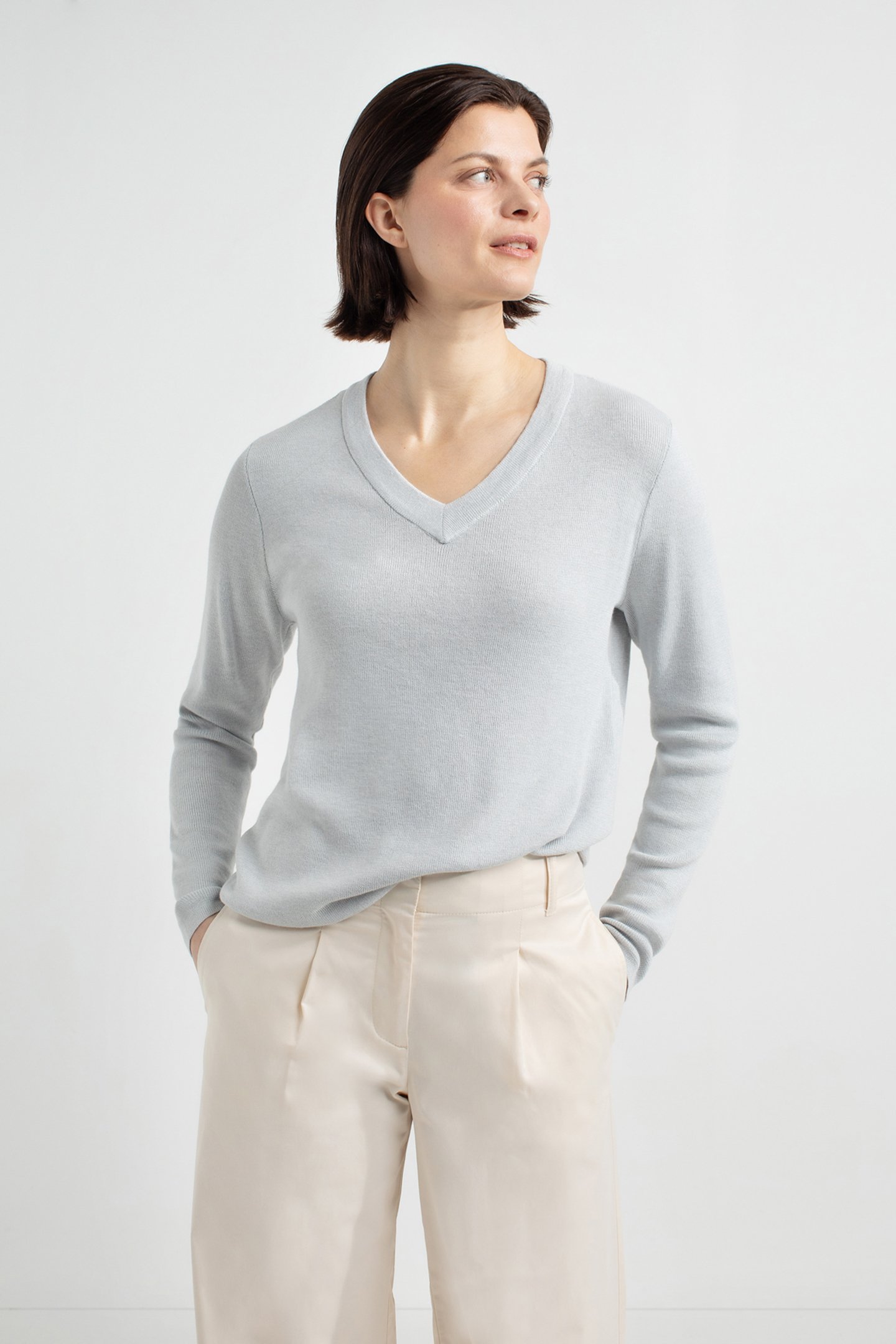 ASTRID SWEATER LIGHT GREY 1