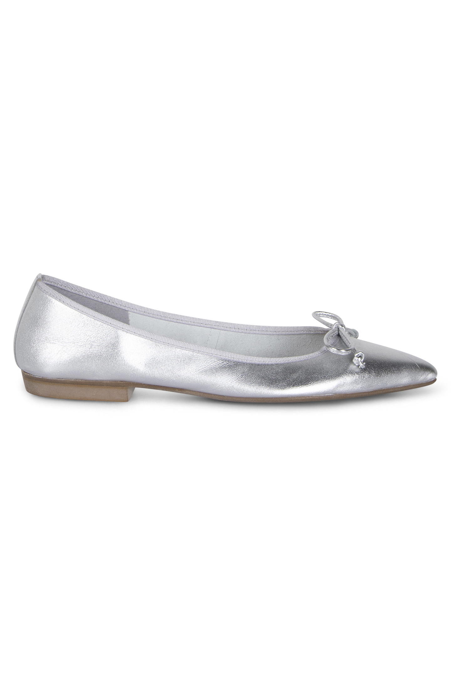 CICI - POINT TOE BALLERIN SILVER 1