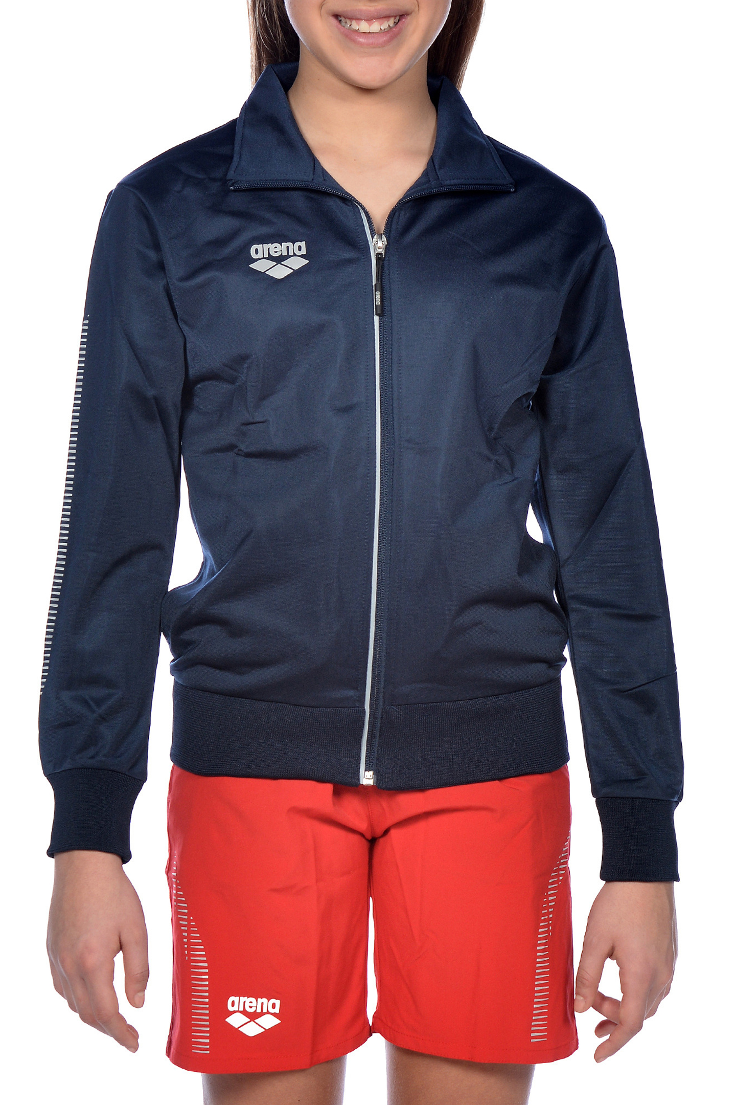 JR TL KNITTED POLY JACKET NAVY 3