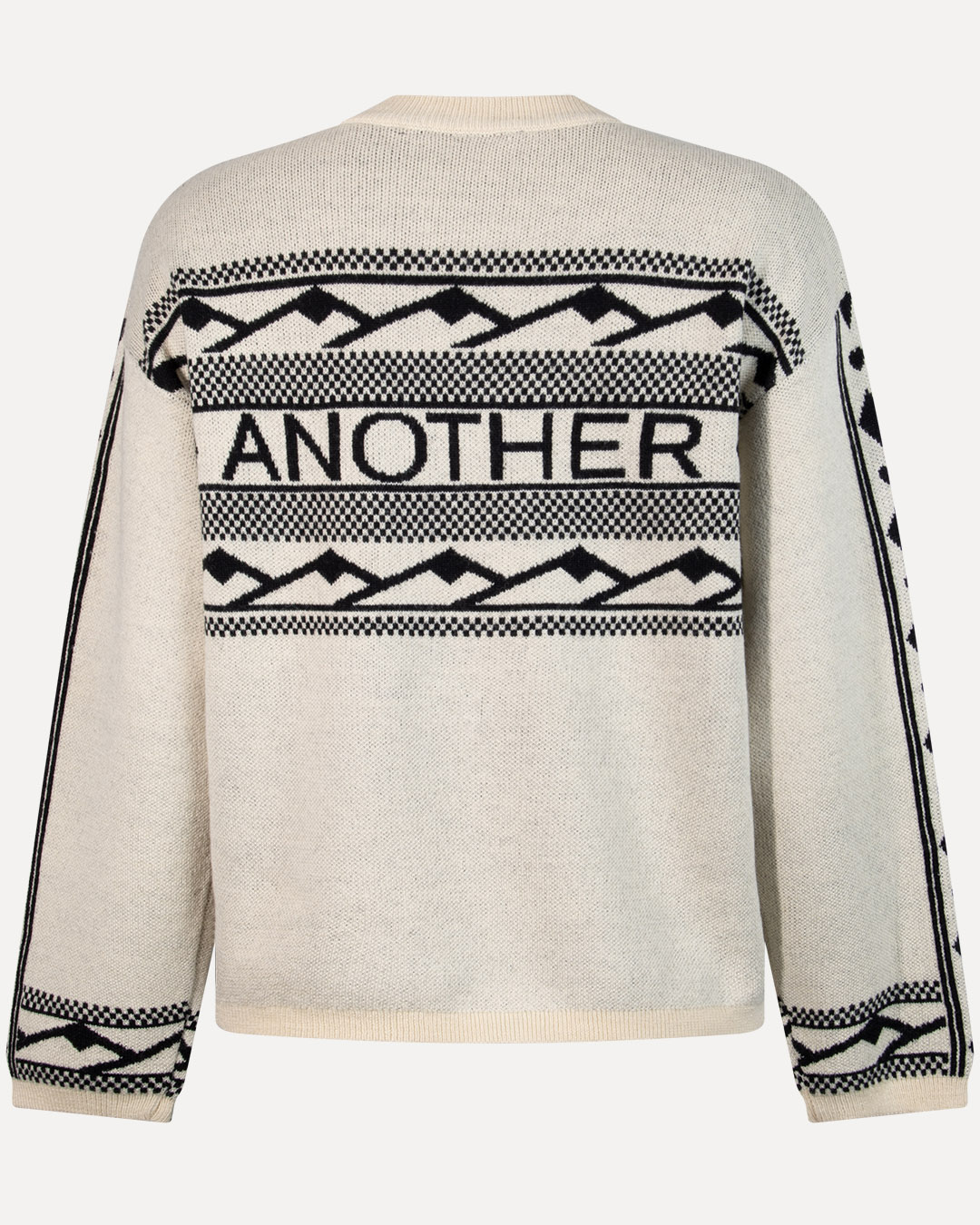 SAFFI KNITTED PULL LONG SLEEVE BLACK PARCHMENT 4